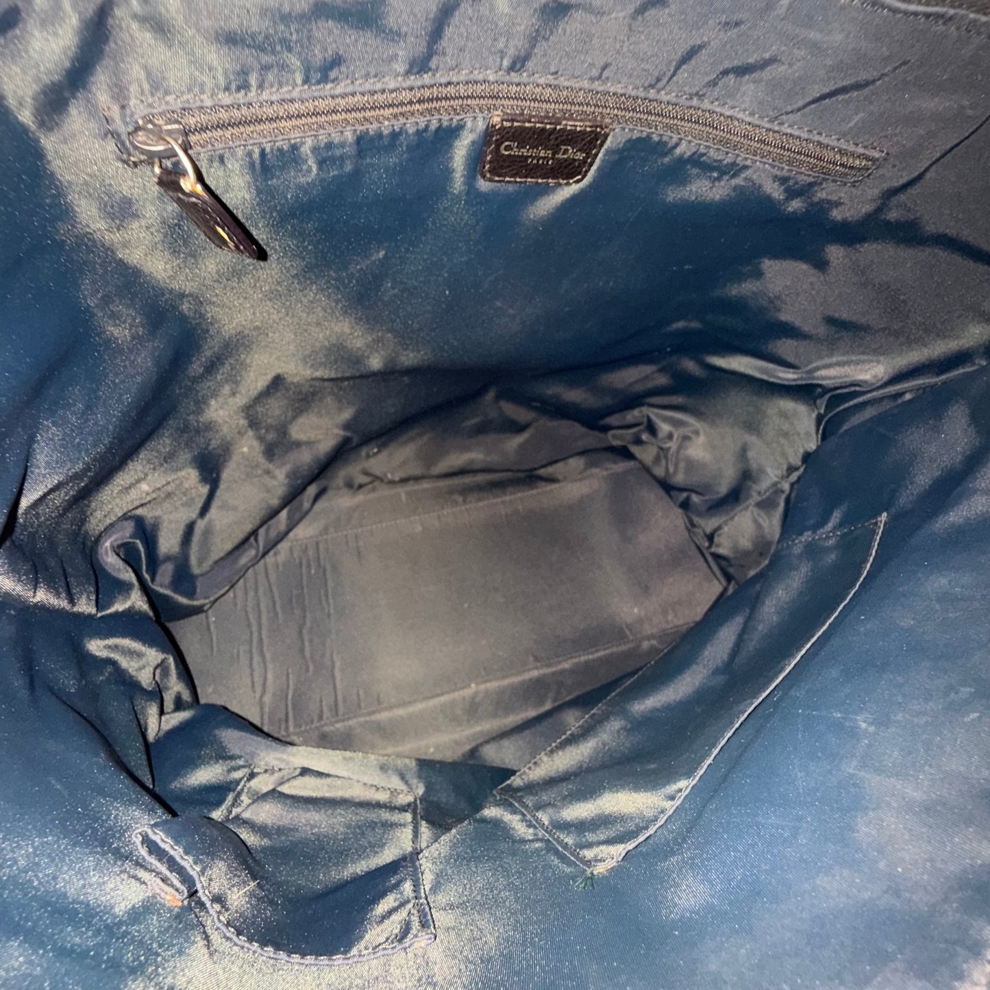 Christian Dior Large Navy Trotter Flight Travel Tote Bag