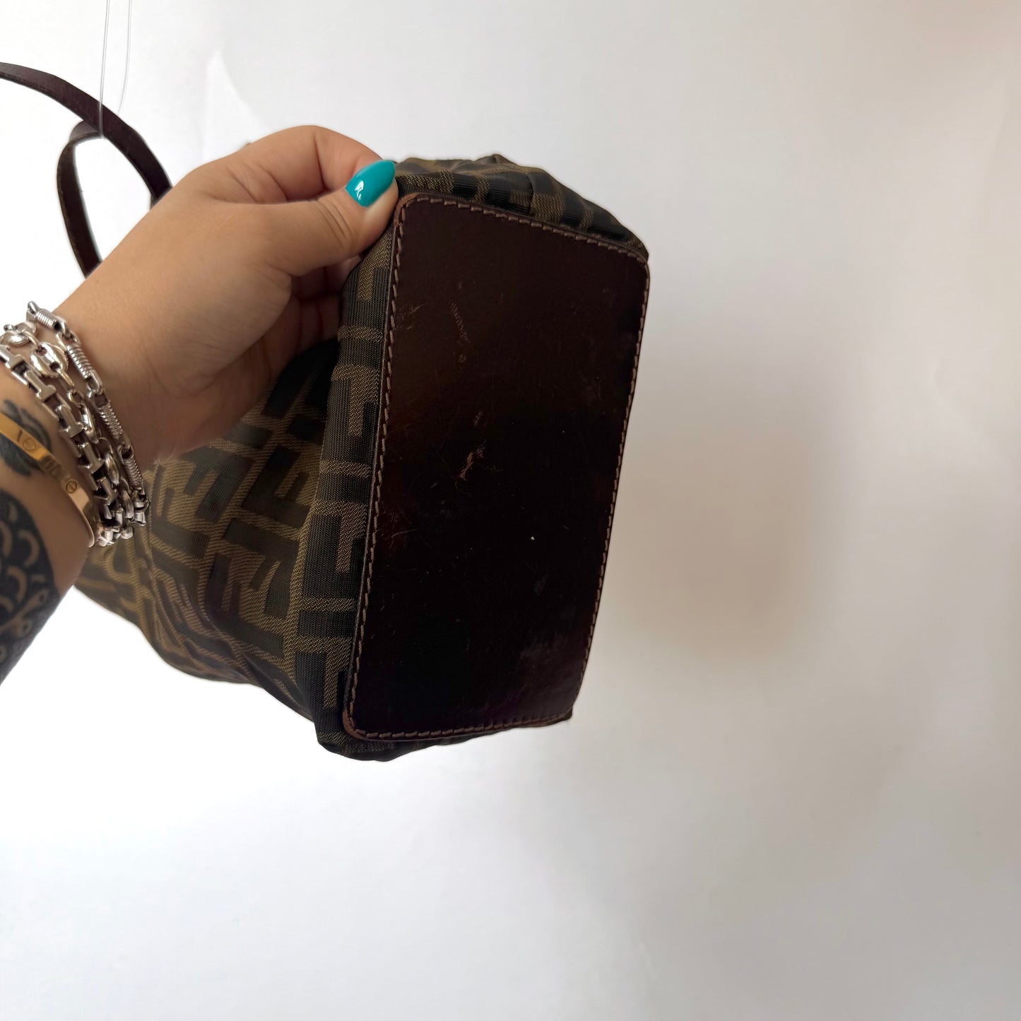 Fendi Brown Zucca Canvas Tote Bag