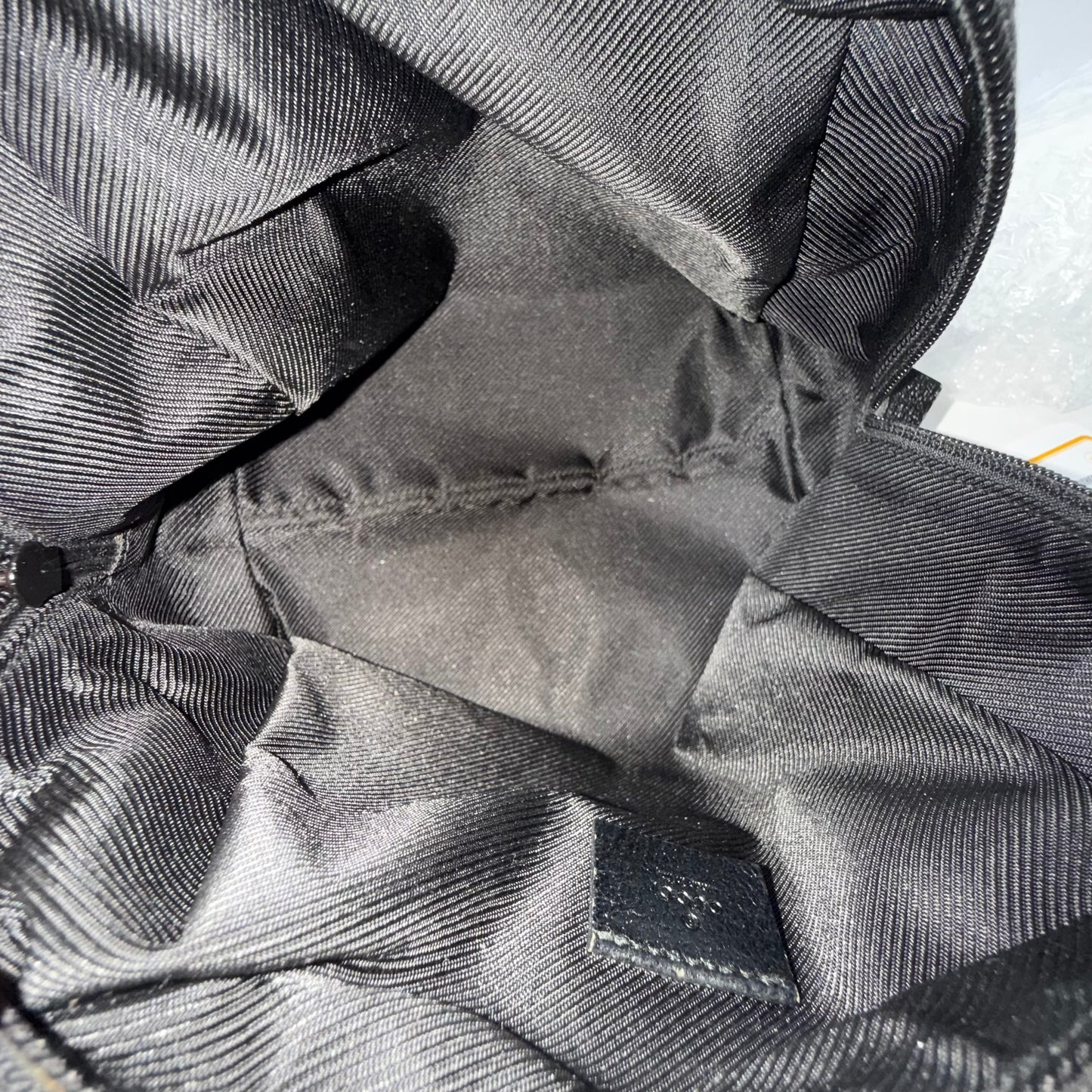Gucci Black Monogram Top Handle Tote Bag