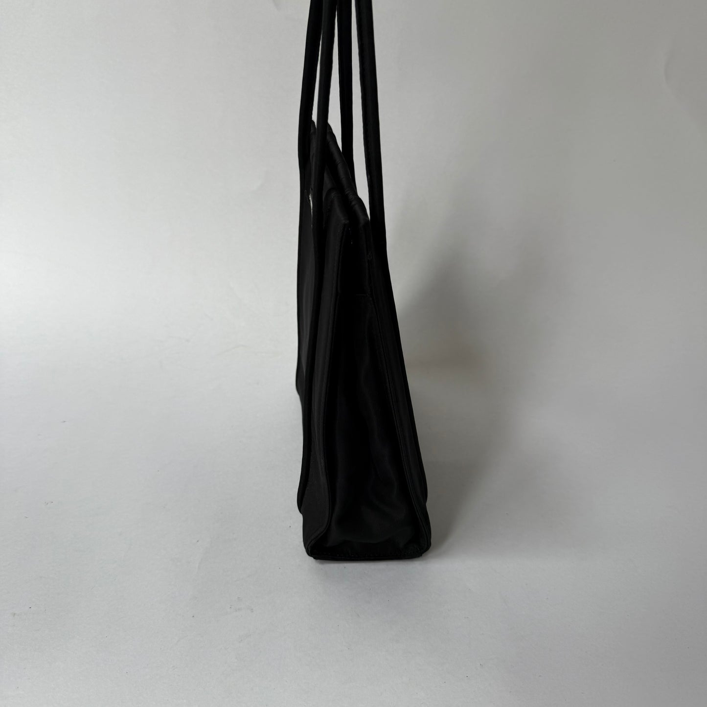 Prada Black Small Satin Tote Bag