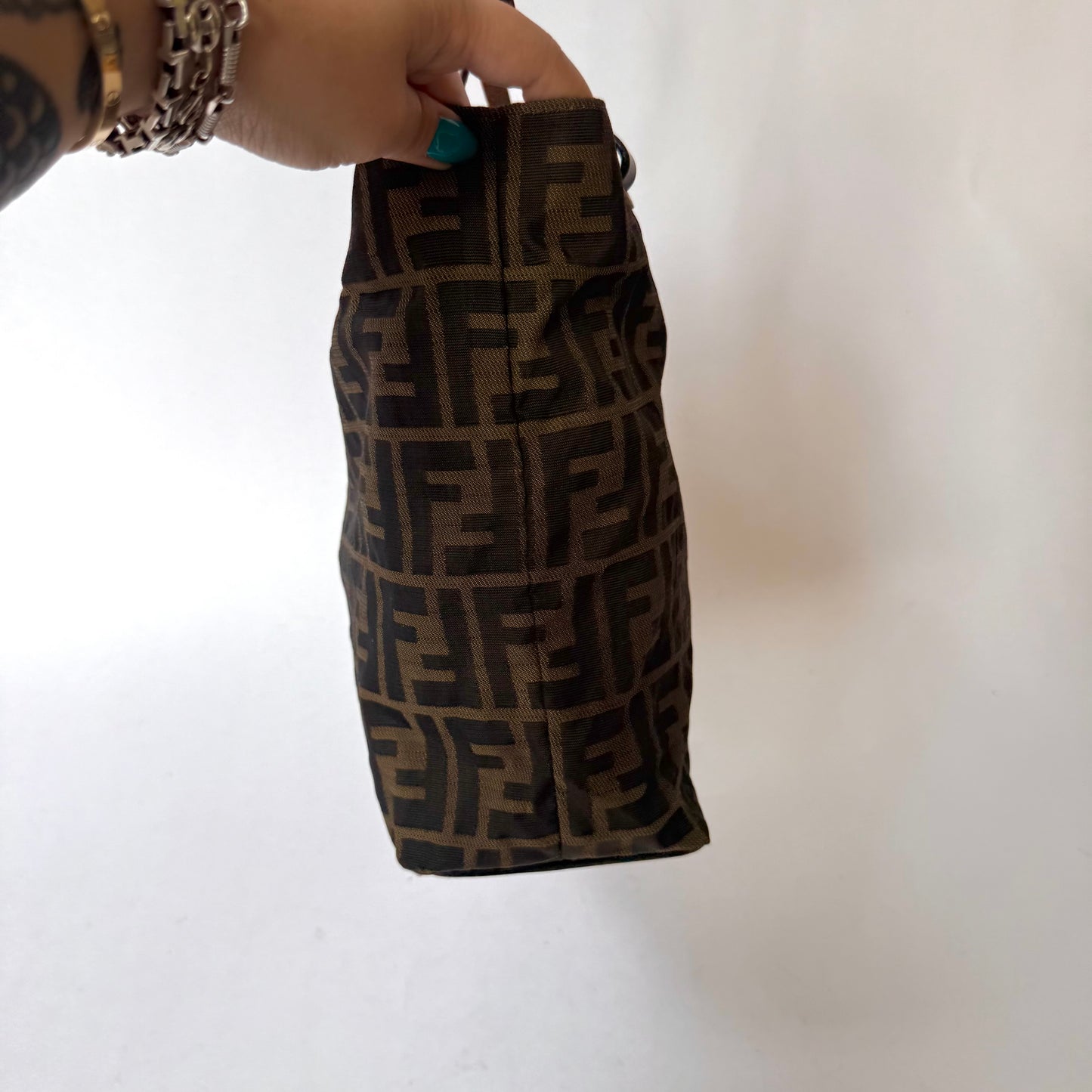 Fendi Brown Zucca Canvas Tote Bag