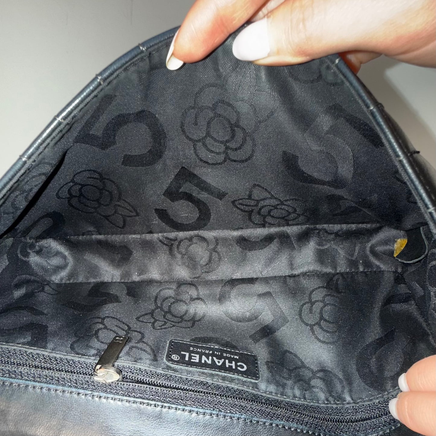 Chanel Black Lambskin Vertical Quilted Flap w/ Bijoux Chain Strap