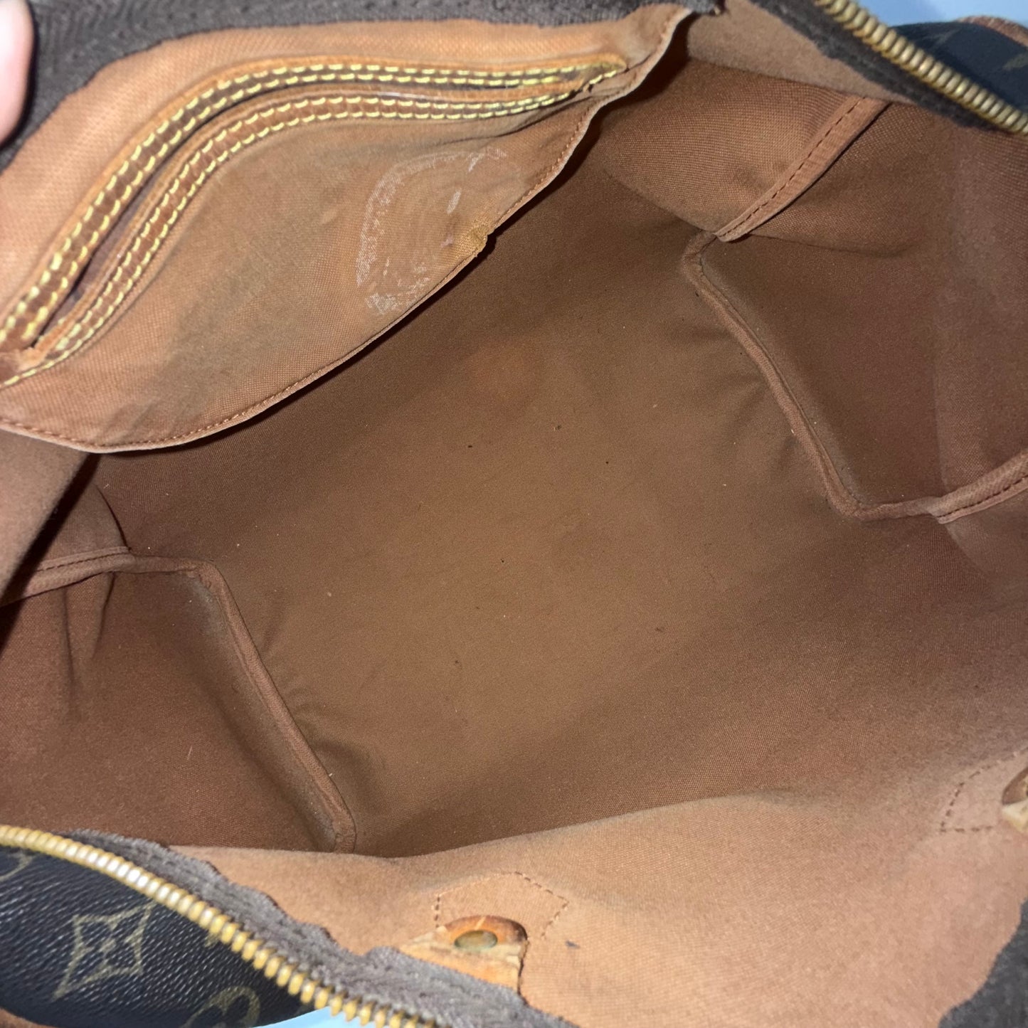 Louis Vuitton Brown Monogram Speedy 35 Boston Bag