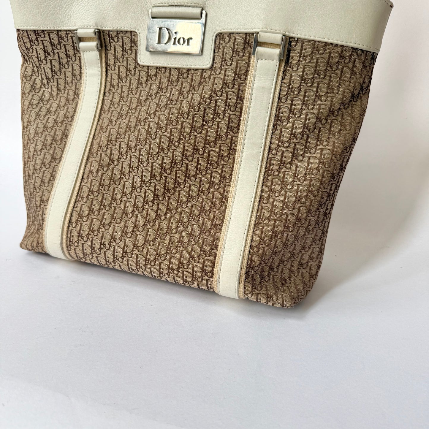 Christian Dior Brown Oblique Monogram Street Chic Shoulder Bag
