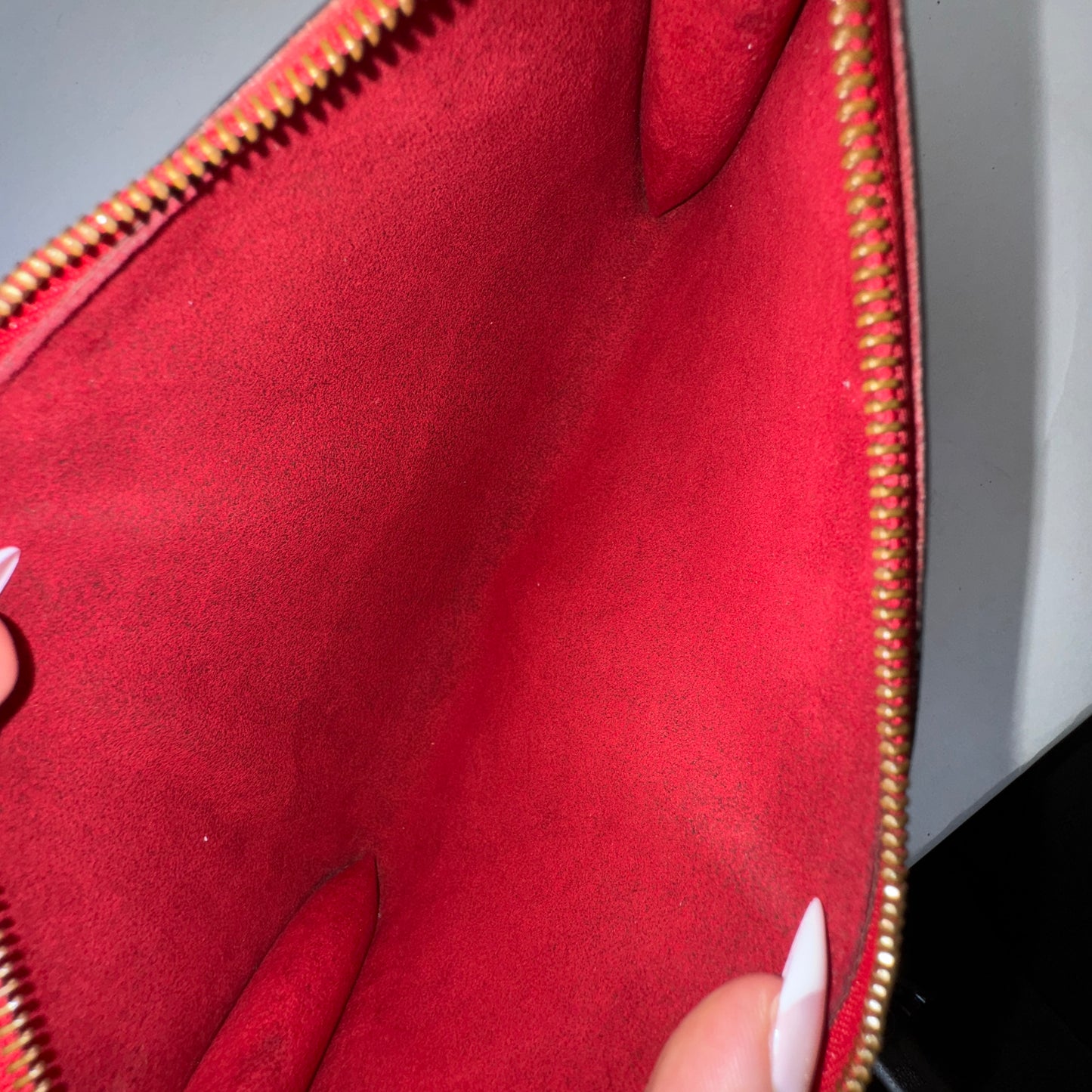 Louis Vuitton Red Epi Leather Pochette