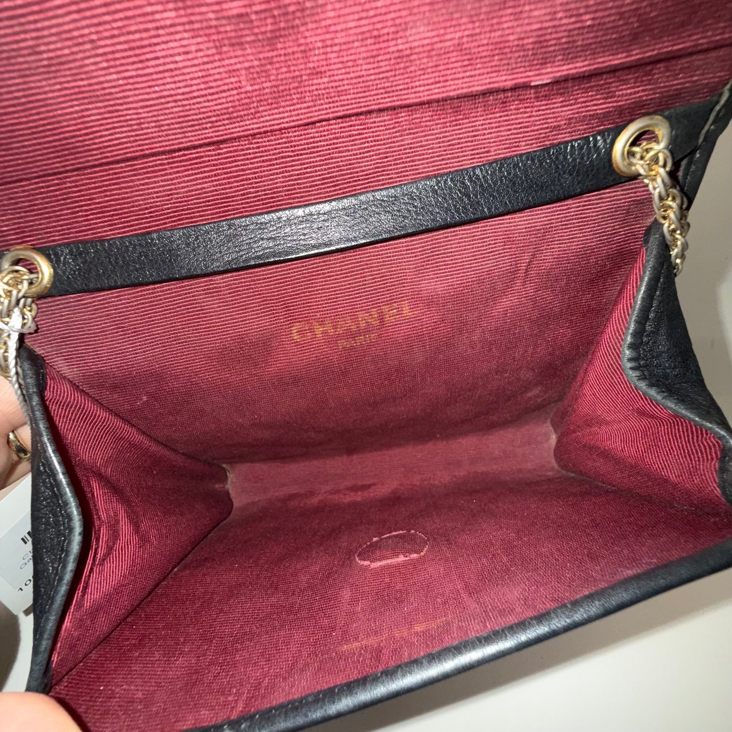 Chanel 1989 Black Lambskin Vintage Gabrielle Flap Crossbody Bag 24K GPHW