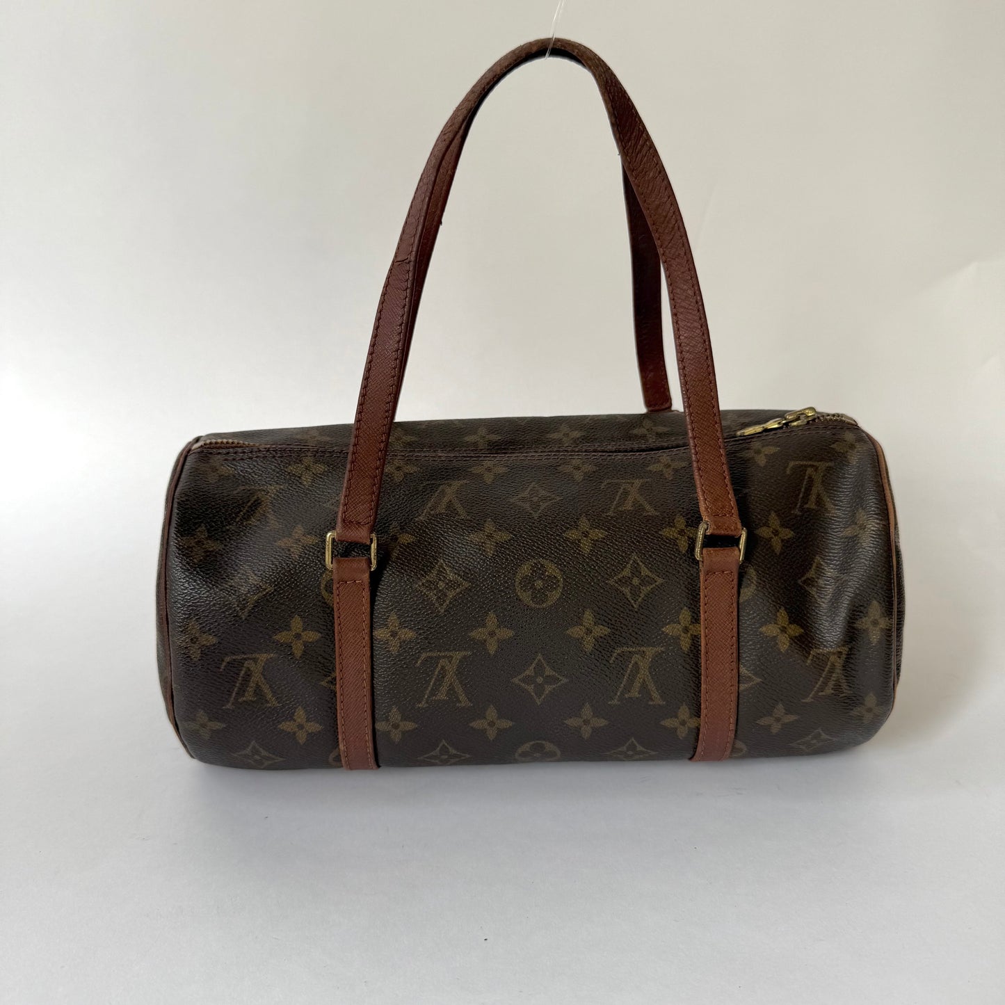 Louis Vuitton Brown Monogram Papillon 30 Barrel Bag