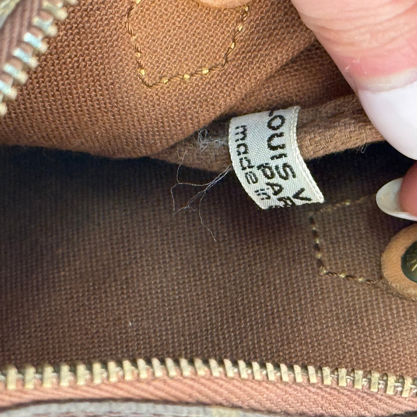 Louis Vuitton Brown Monogram Mini Speedy w/ Crossbody Strap