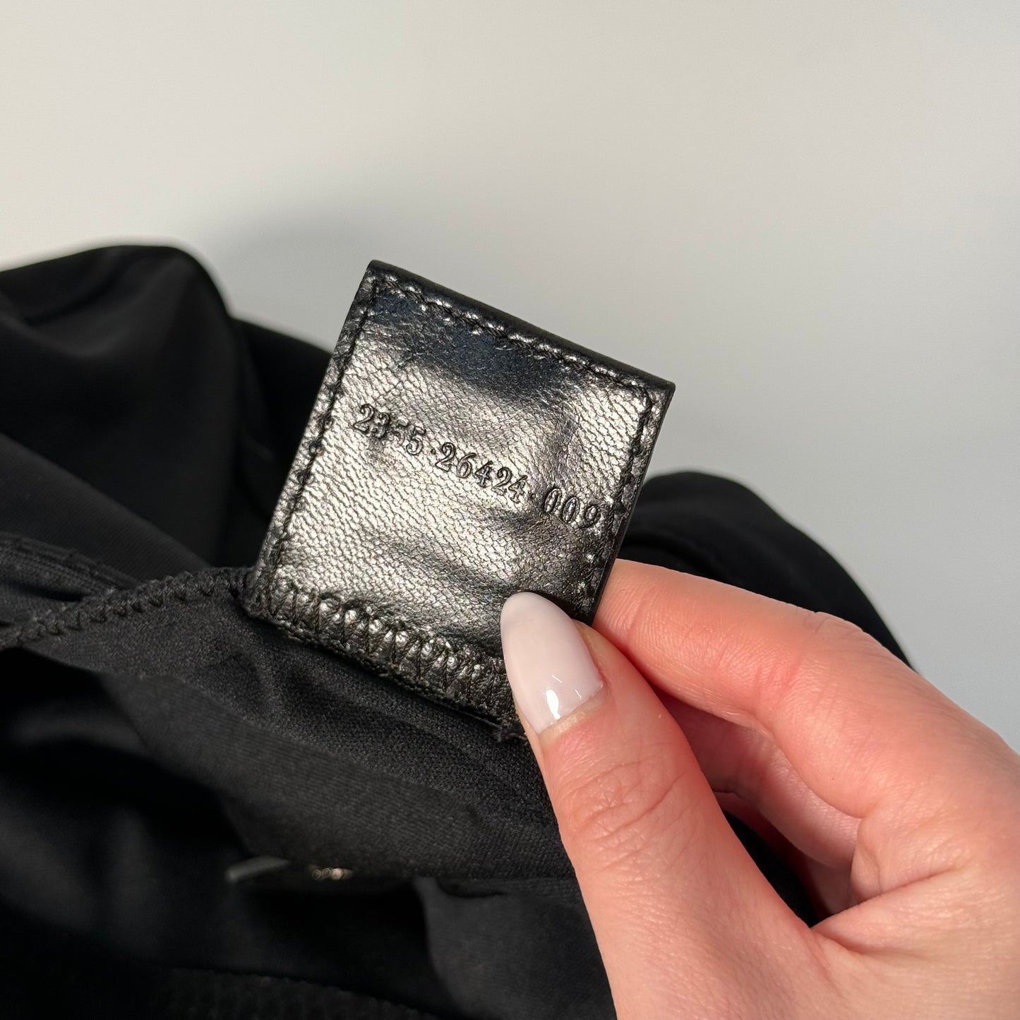 Fendi Black Neoprene Baguette Shoulder Bag