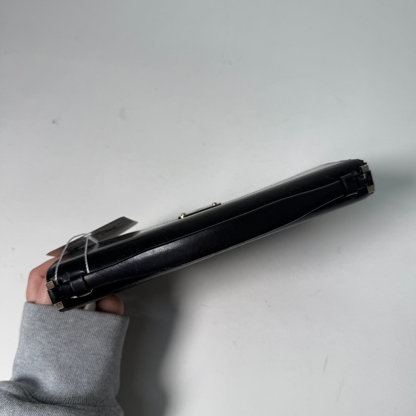 Louis Vuitton Black Monogram Anouchka Clutch w/ Mirror