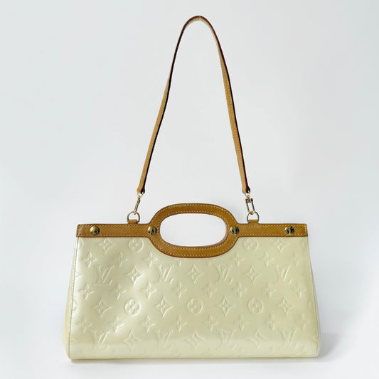 Louis Vuitton Yellow Vernis Roxbury Hand Bag
