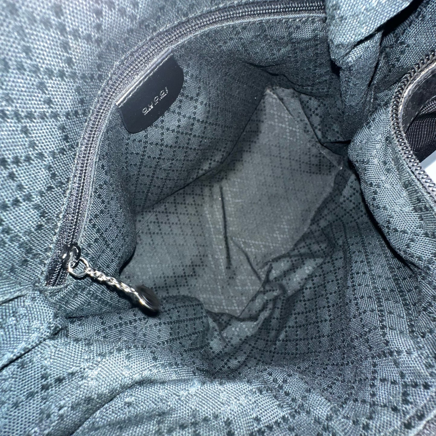 Gucci Black Nylon Bamboo Tote