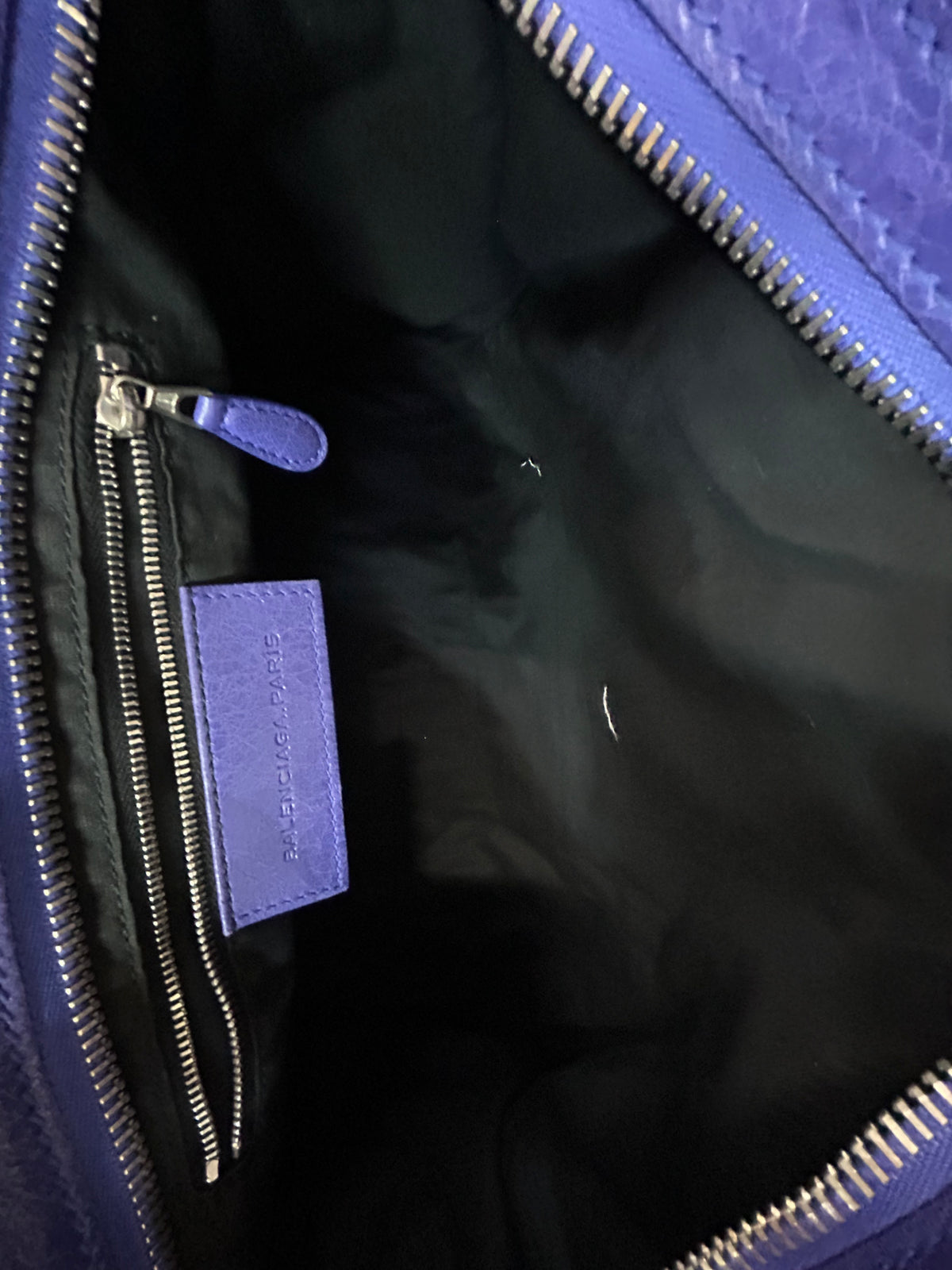 Balenciaga Purple Brogues City Bag
