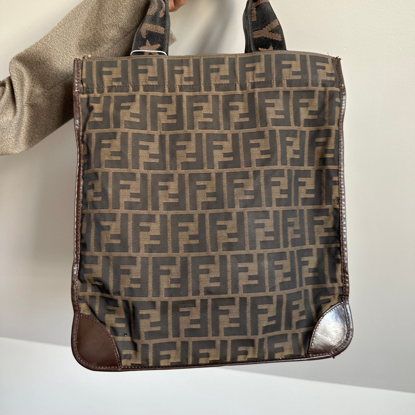 Fendi Zucca Monogram Foldable Tote Bag