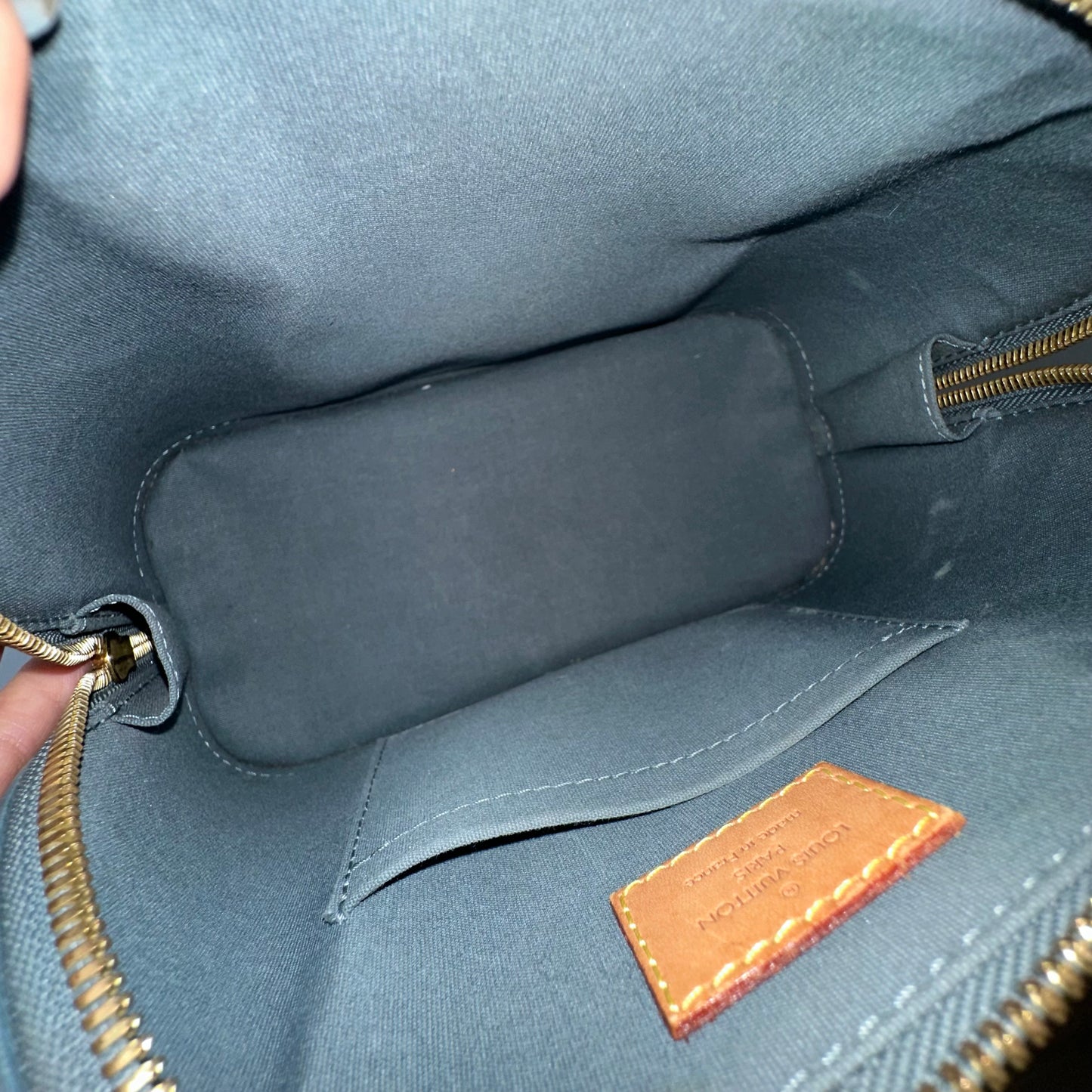 Louis Vuitton Green Vert Vernis Monogram Alma BB