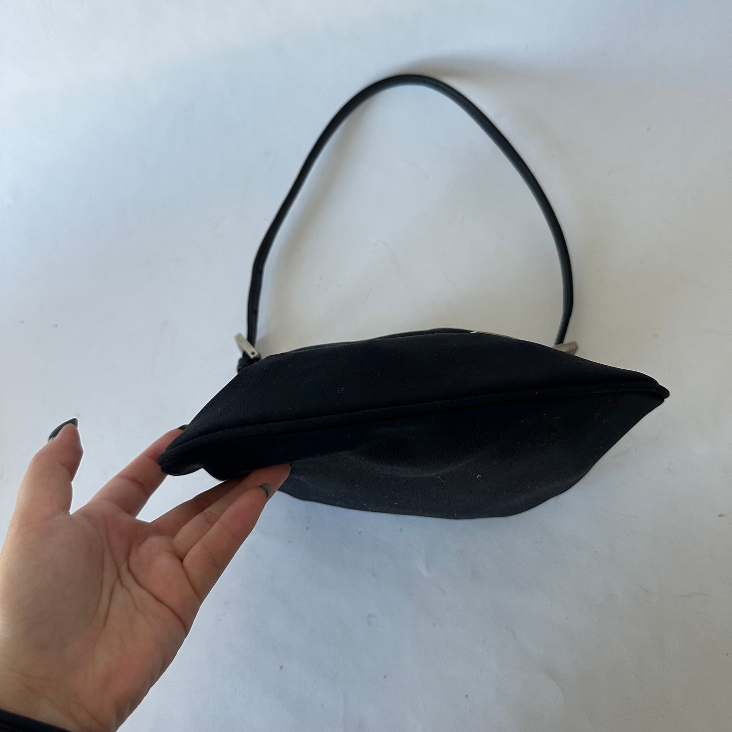 Fendi Black Neoprene Mini Shoulder Tote Bag