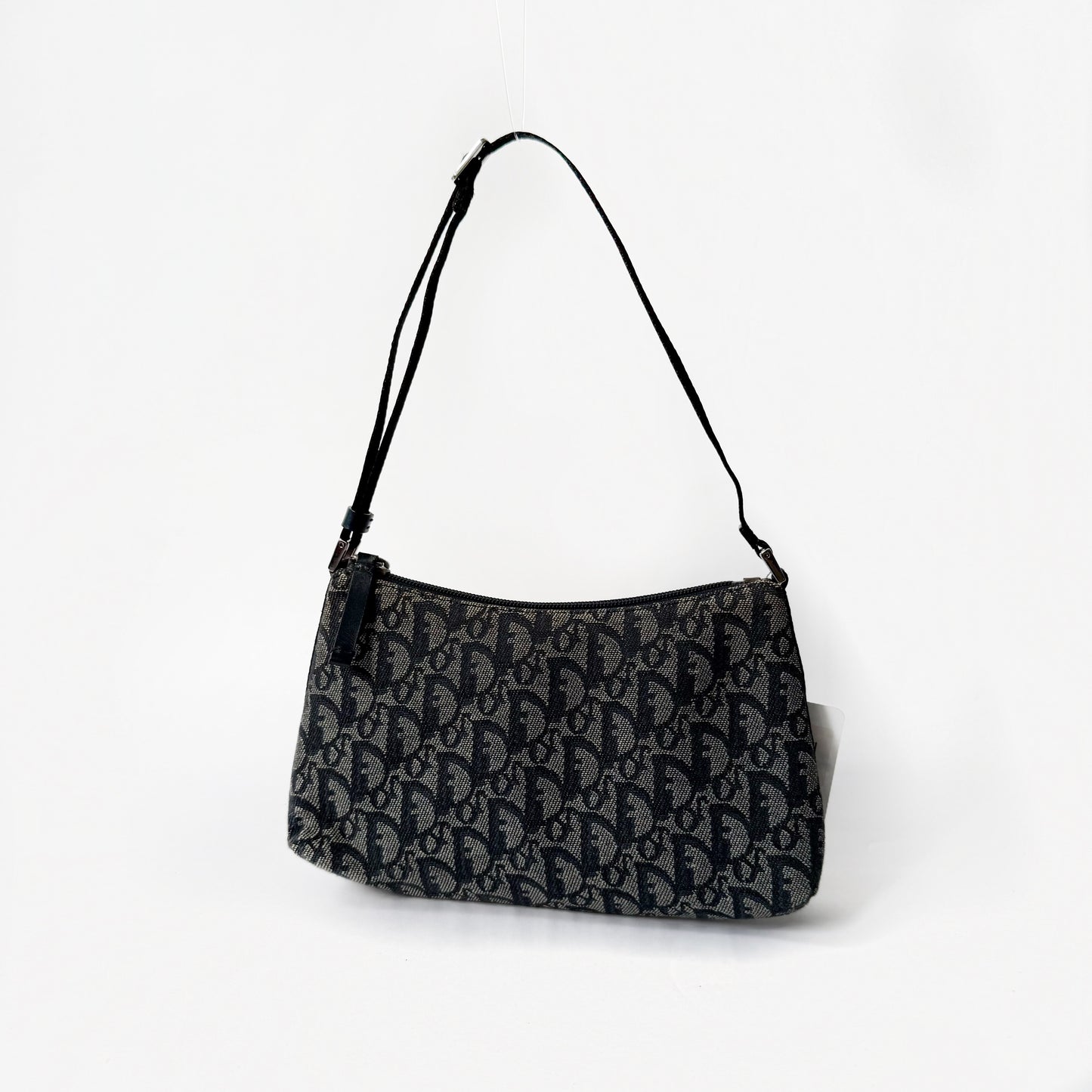 Christian Dior Navy Trotter Monogram Pochette Bag