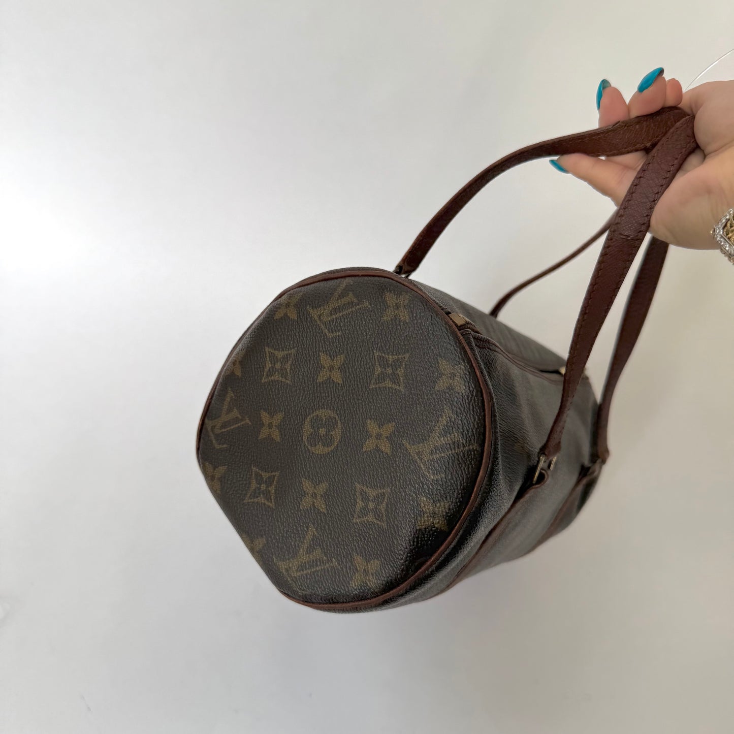 Louis Vuitton Brown Monogram Papillon 30 Barrel Bag
