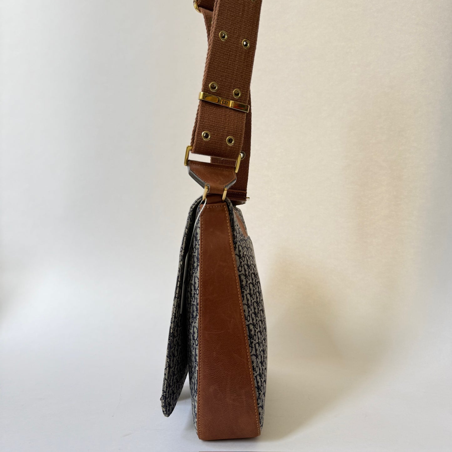 Christian Dior Brown Oblique Canvas Street Chic Shoulder Bag