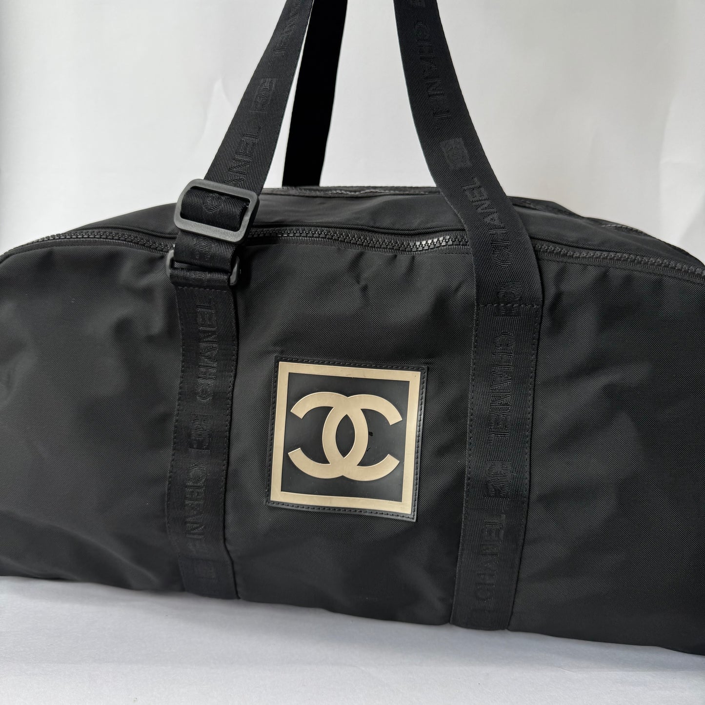 Chanel Sport Unisex Black XL Travel Duffle Bag