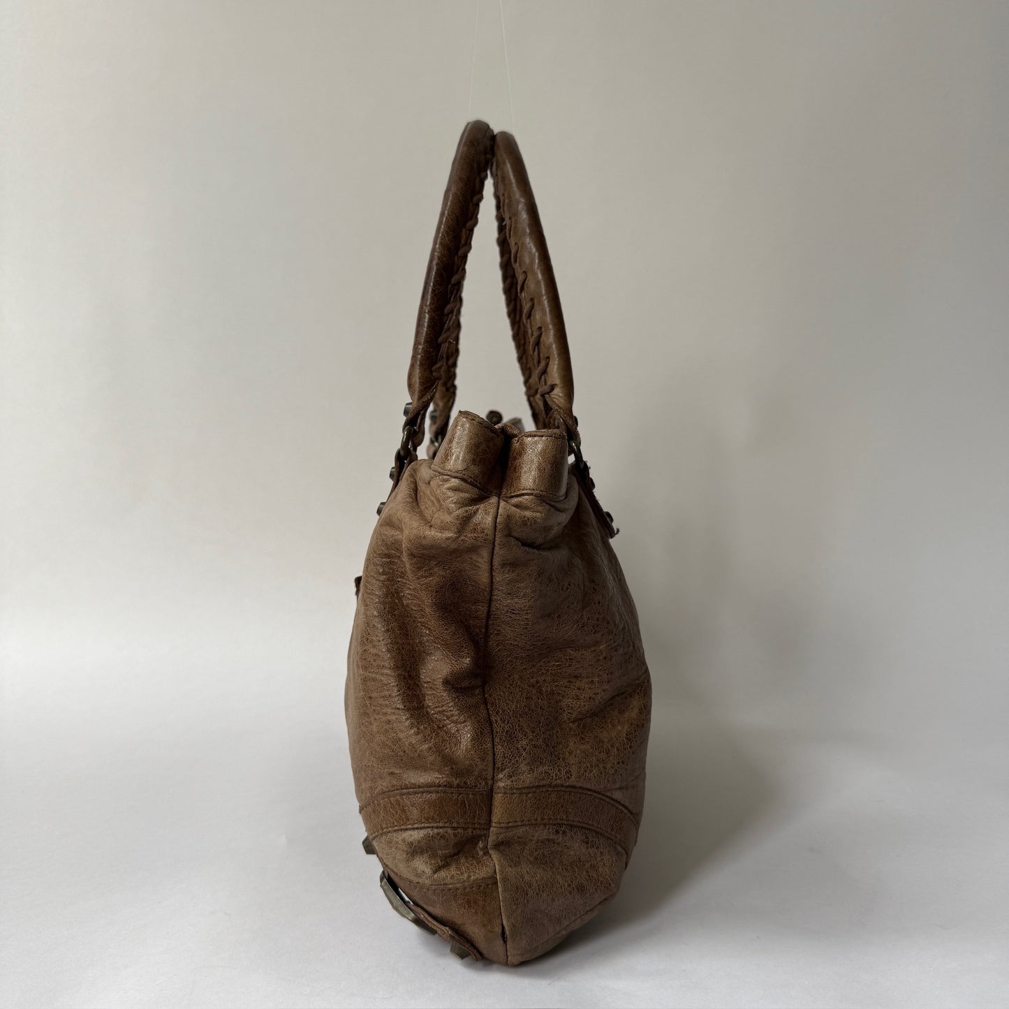Balenciaga Brown City Shoulder Bag