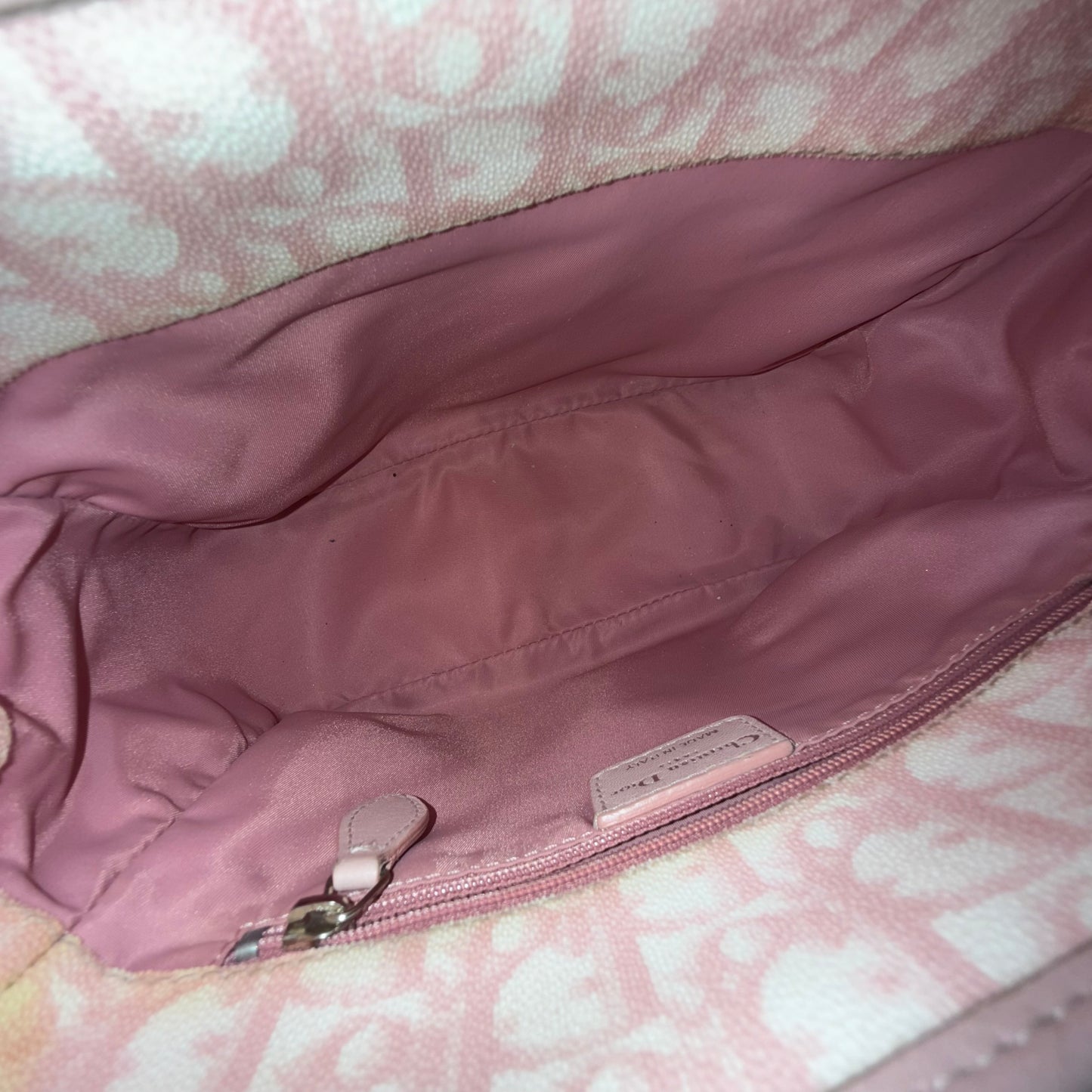 Christian Dior Pink Trotter Coated Canvas Romantique Tote Bag