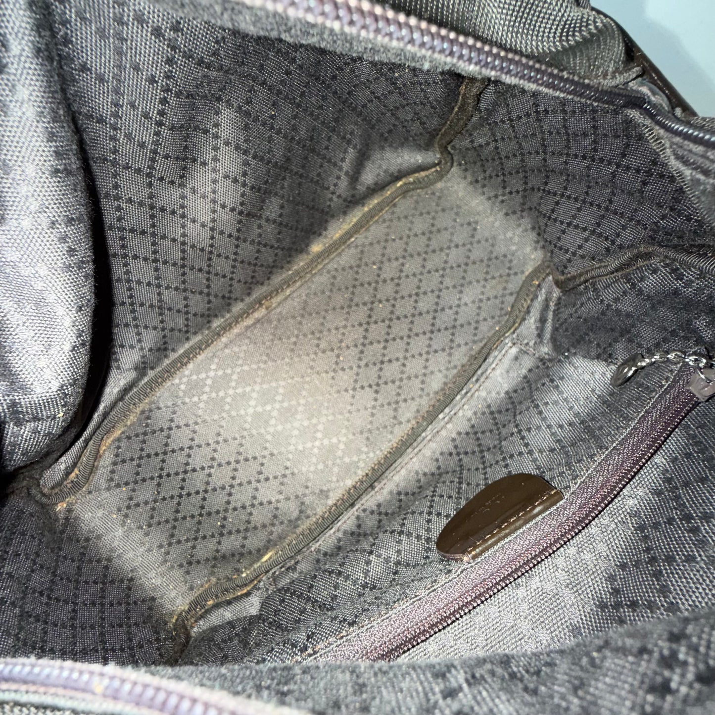 Gucci Tom Ford Era Brown Canvas Bamboo Handle Mini Tote