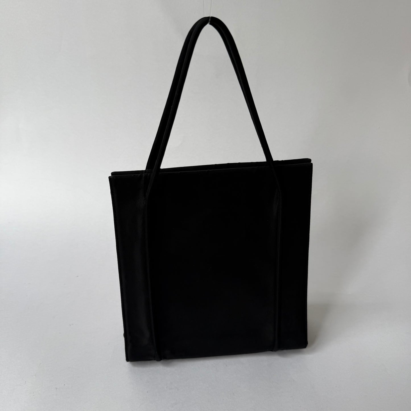 Prada Black Small Satin Tote Bag