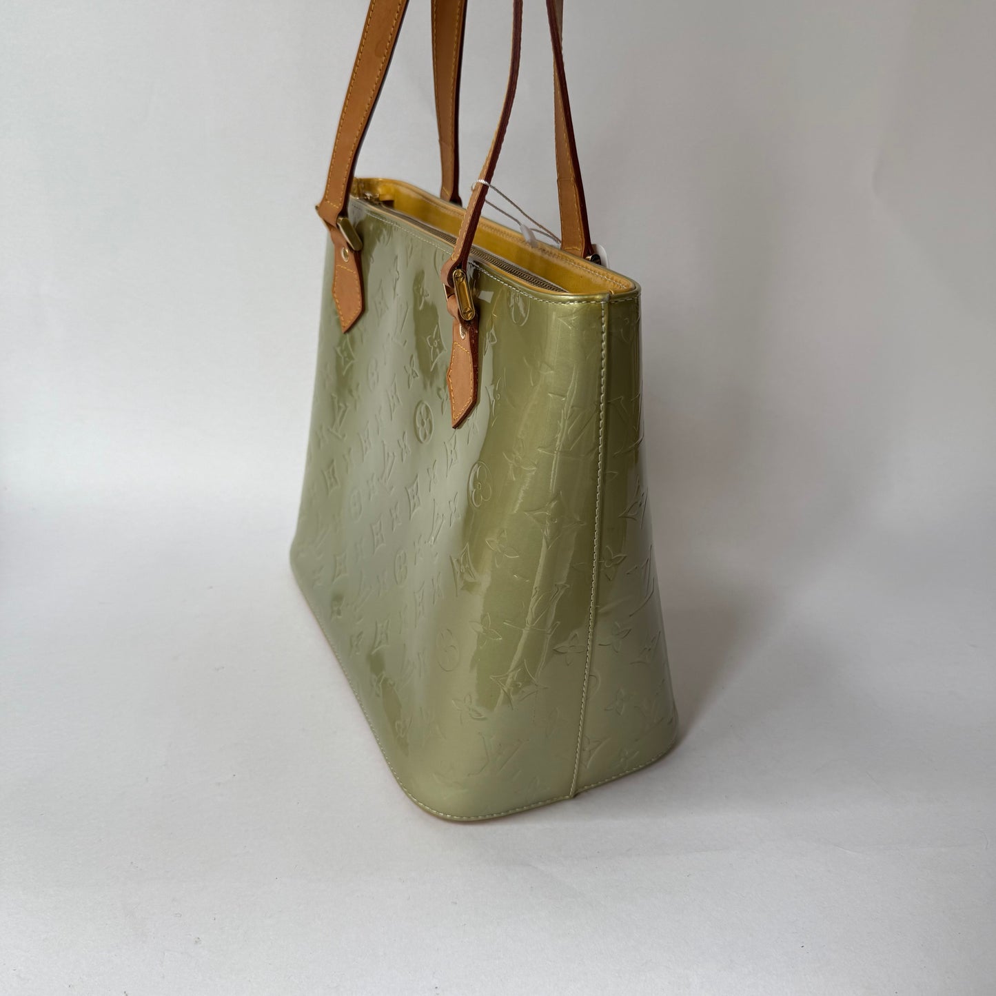 Louis Vuitton Yellow Vernis Monogram Houston Shoulder Bag