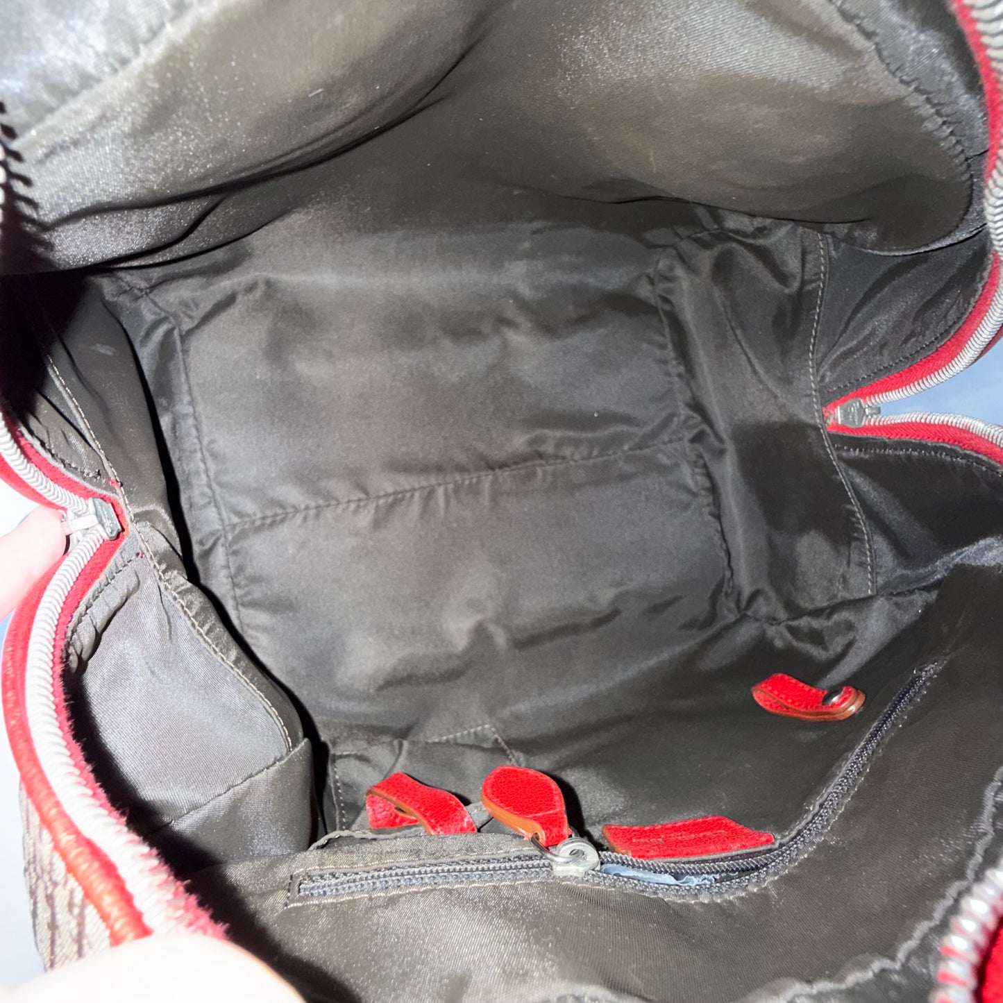 Christian Dior Brown Oblique Monogram Rasta Bowler Bag