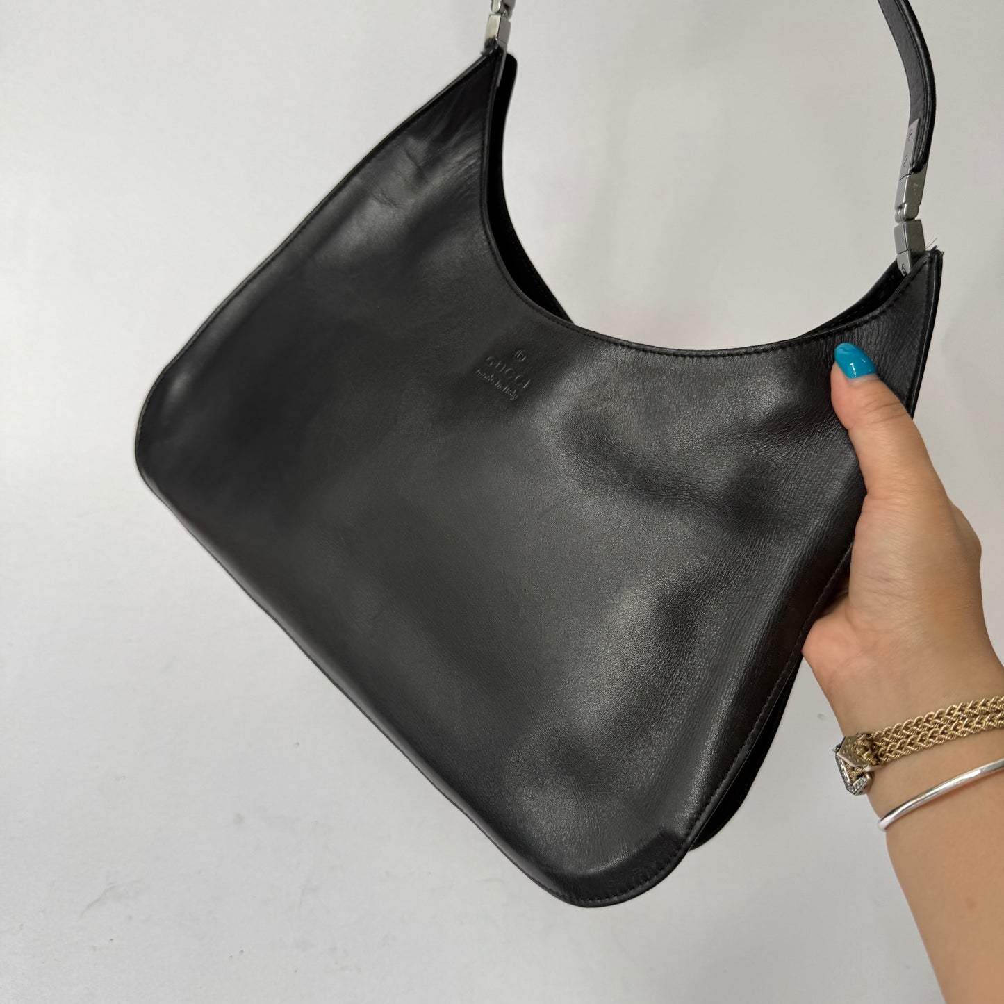 Gucci Black Leather Shoulder Bag