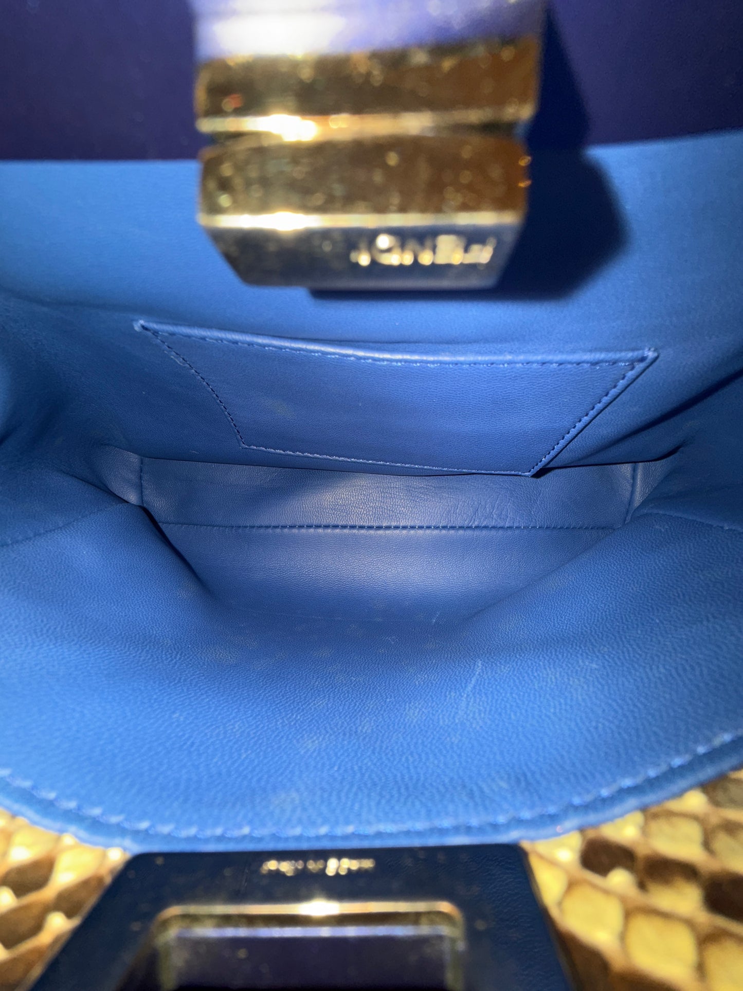 RARE Fendi Multicolored Python Mini Peakaboo Top Handle Bag