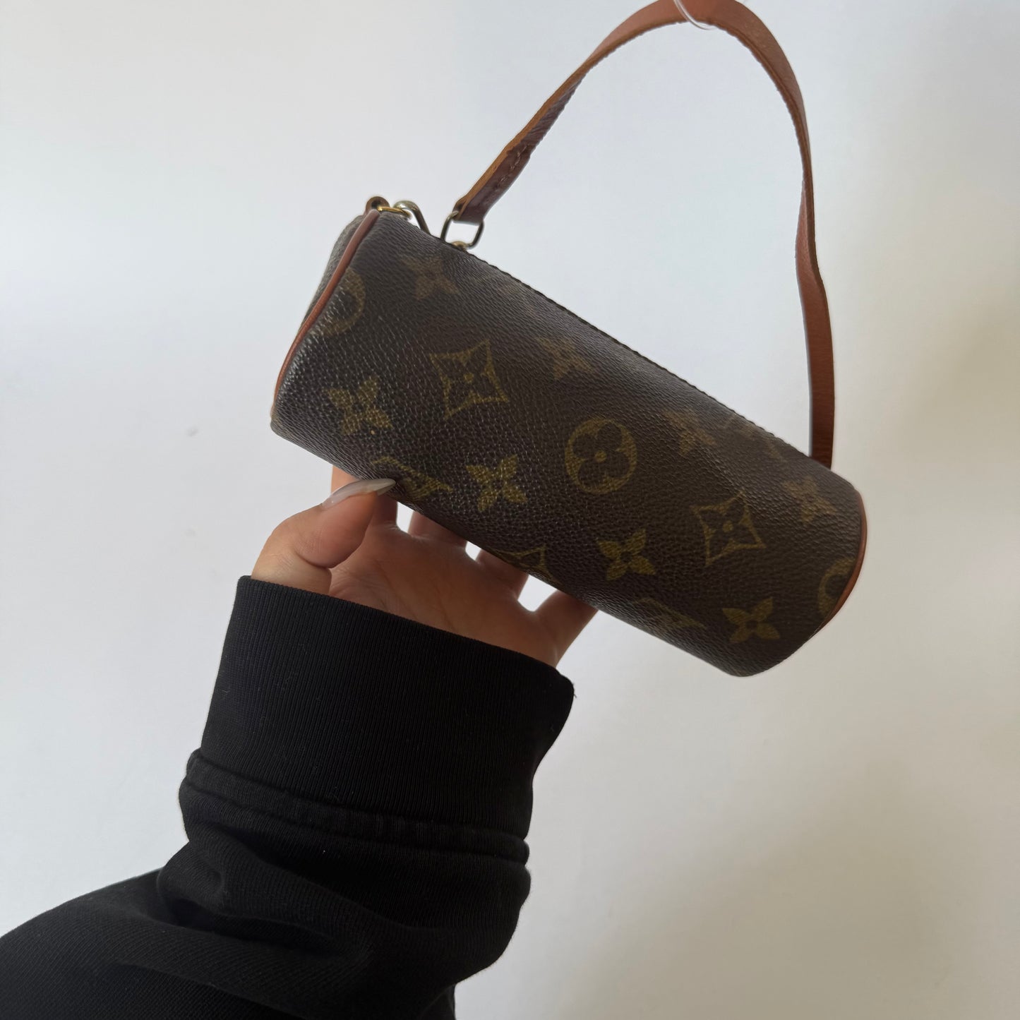 Louis Vuitton Brown Classic Monogram Mini Papillon Pochette