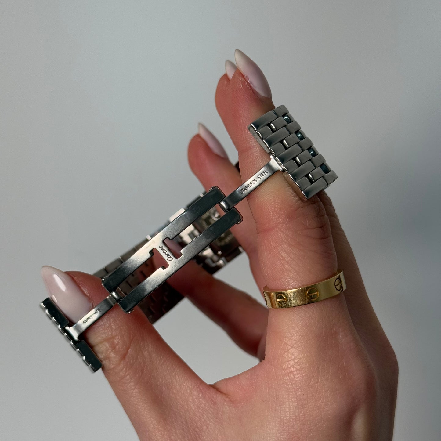 Cartier Panthere Ruban Pink Mother of Pearl Watch