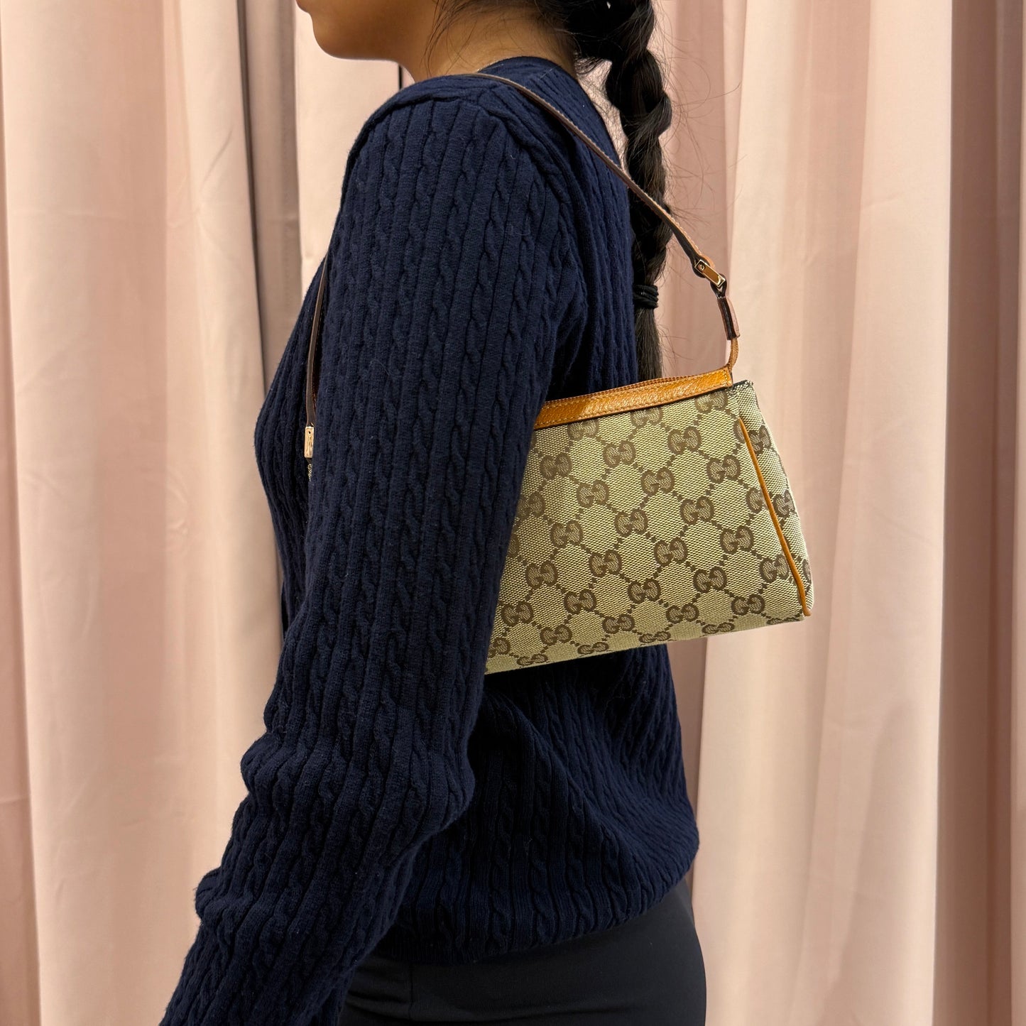 Gucci Brown Abbey D-Ring Shoulder Bag