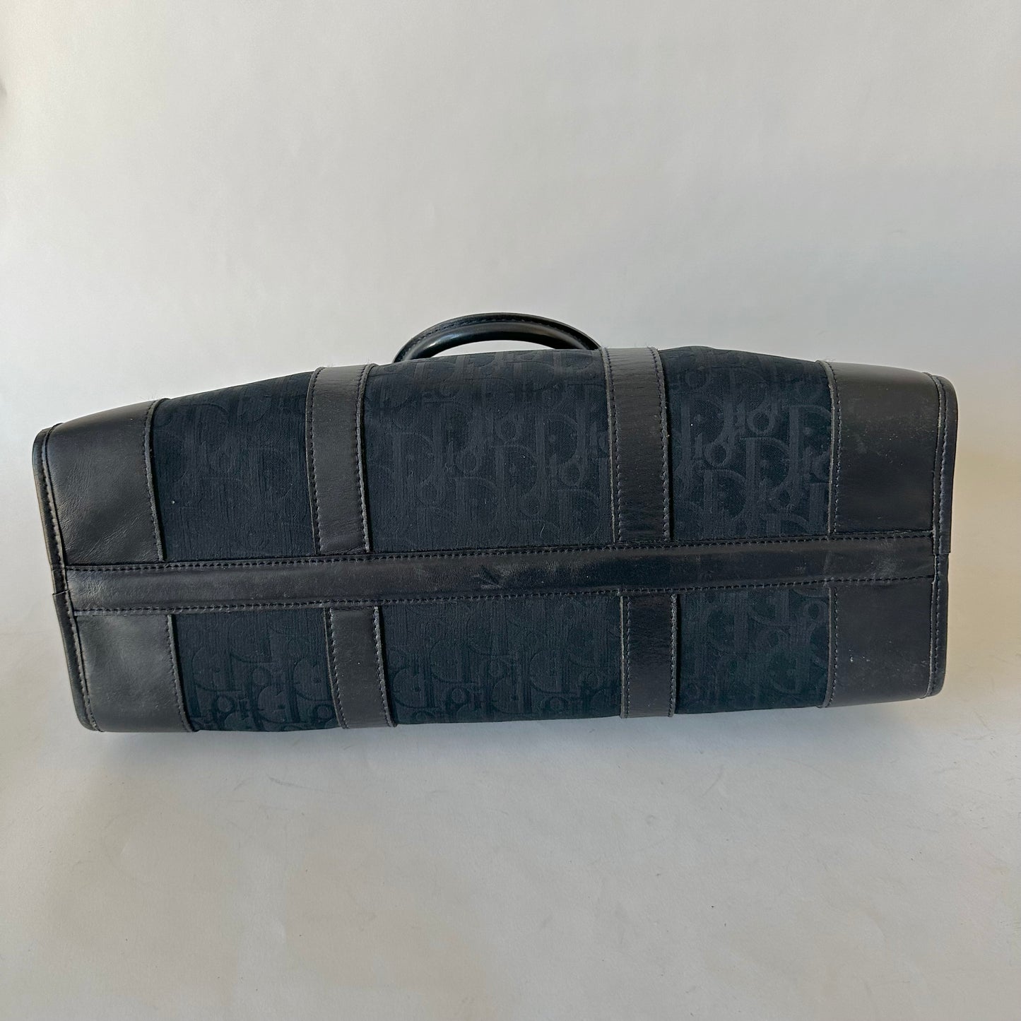 Christian Dior Vintage Trotter Navy Top Handle Bag