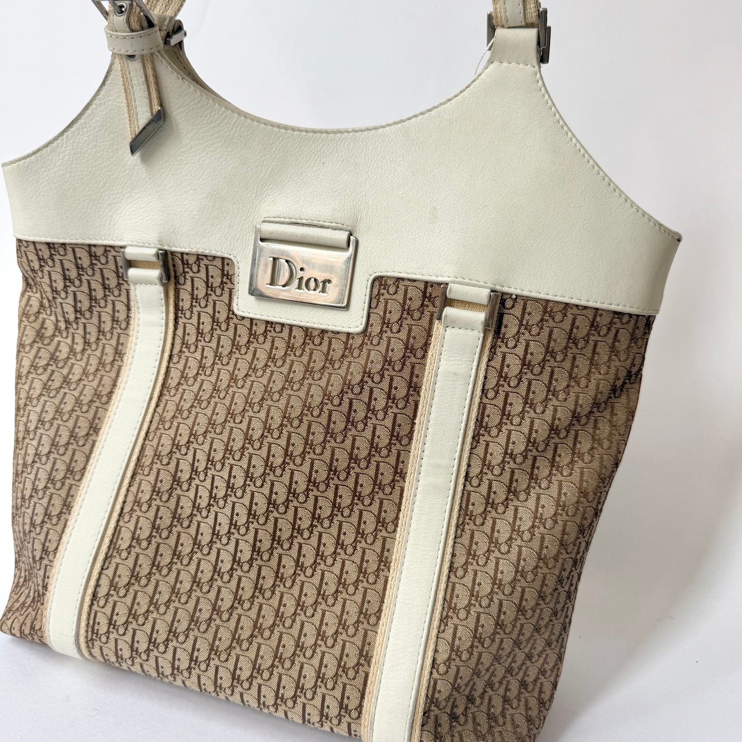 Christian Dior Brown Oblique Monogram Street Chic Shoulder Bag