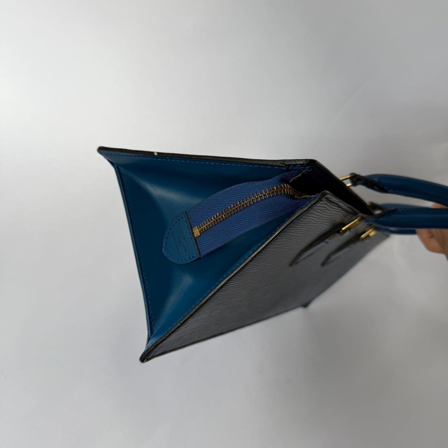 Louis Vuitton Toledo Blue Epi Sac Triangle Bag