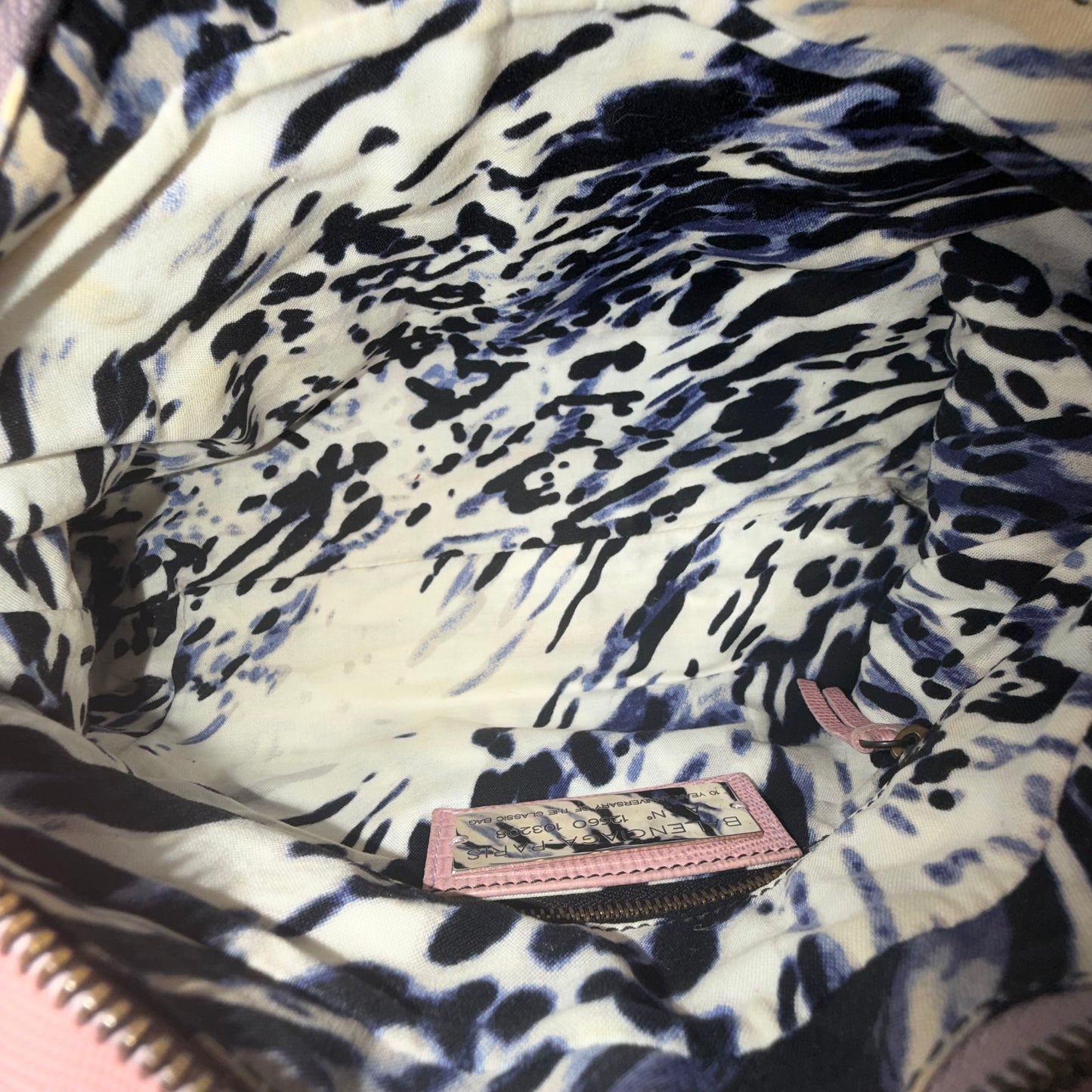 Balenciaga Pink Lizard First Class City Bag
