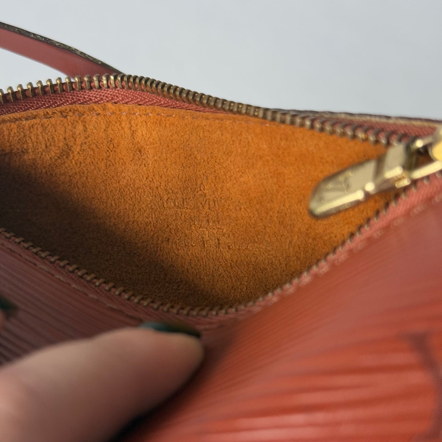 Louis Vuitton Brown Epi Leather Suffolt Mini Pochette