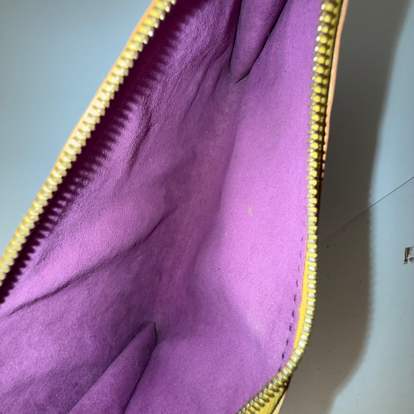 Louis Vuitton Tassili Yellow Epi Leather Pochette