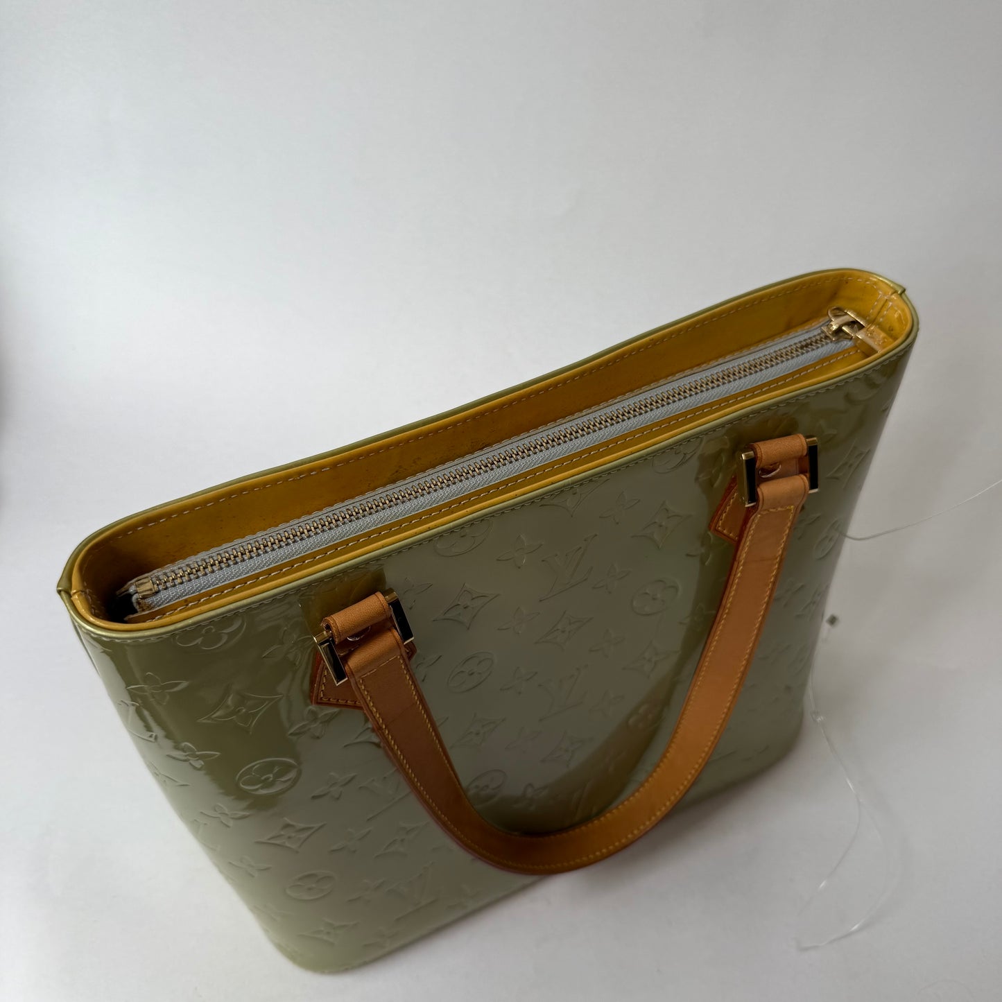 Louis Vuitton Yellow Vernis Monogram Houston Shoulder Bag