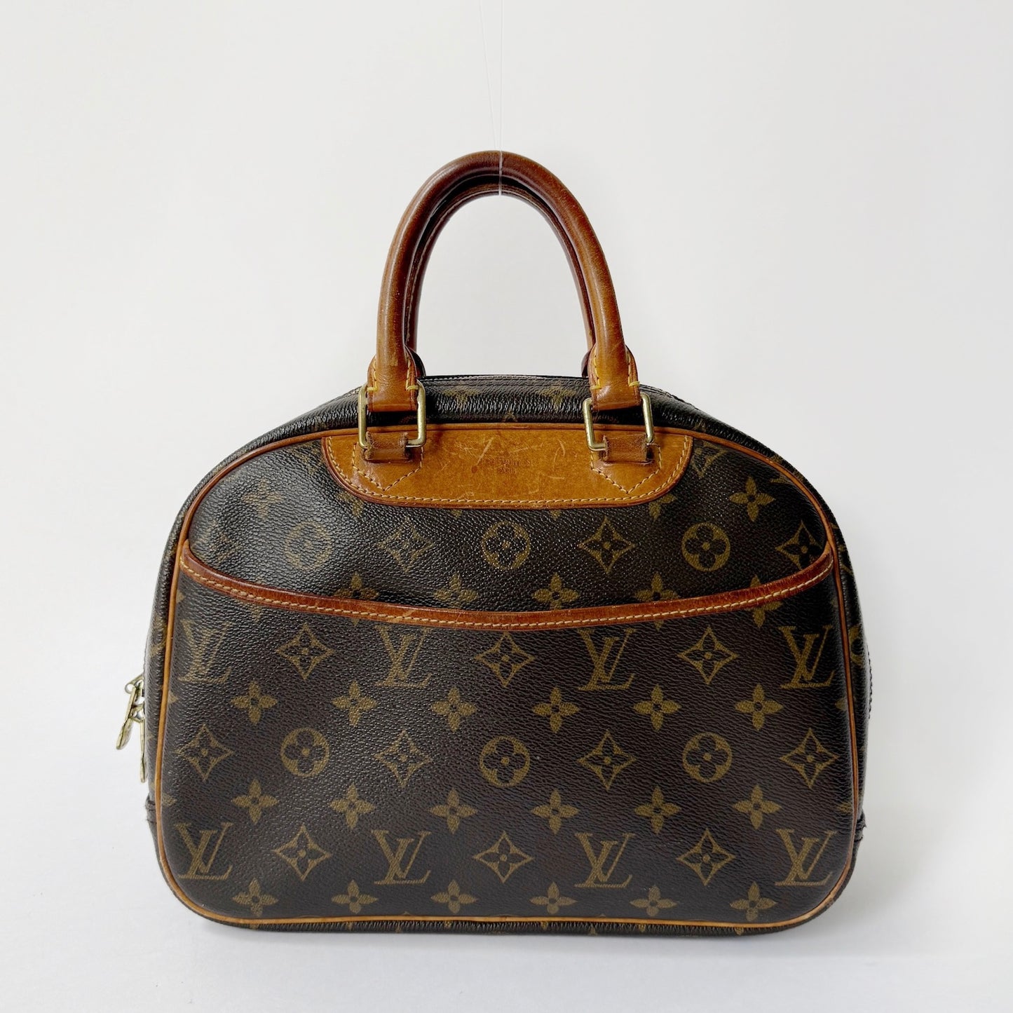 Louis Vuitton Brown Monogram Trouville Top Handle Bag