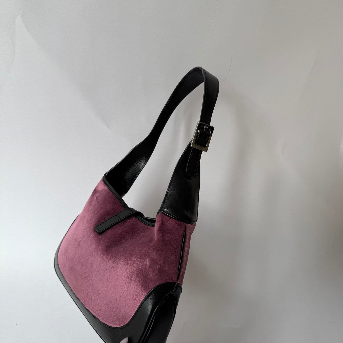 Gucci Pink Velour Small Jackie Shoulder Bag