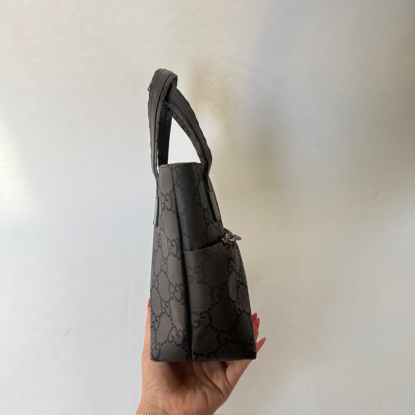 Gucci Brown Coated Canvas Small Shoulder Bag
