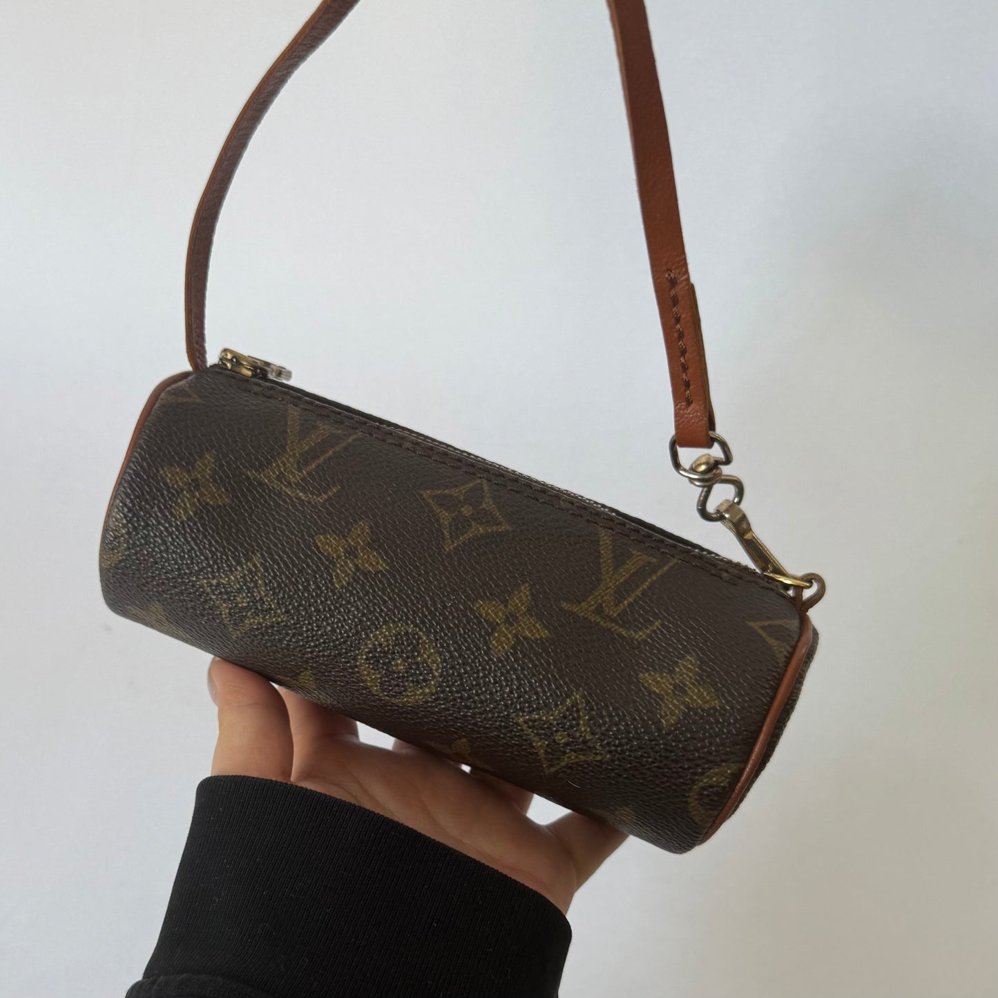 Louis Vuitton Brown Classic Monogram Mini Papillon Pochette