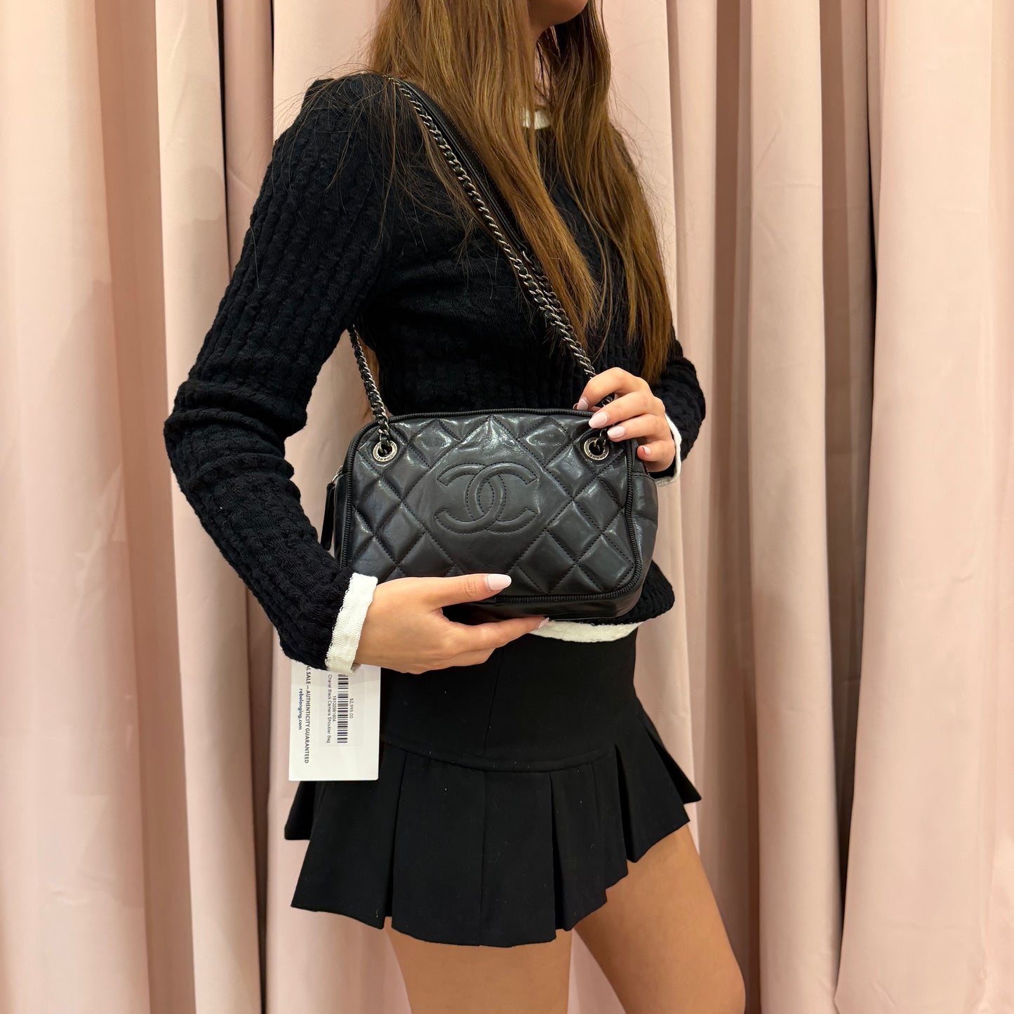 Chanel Black Camera Shoulder Bag