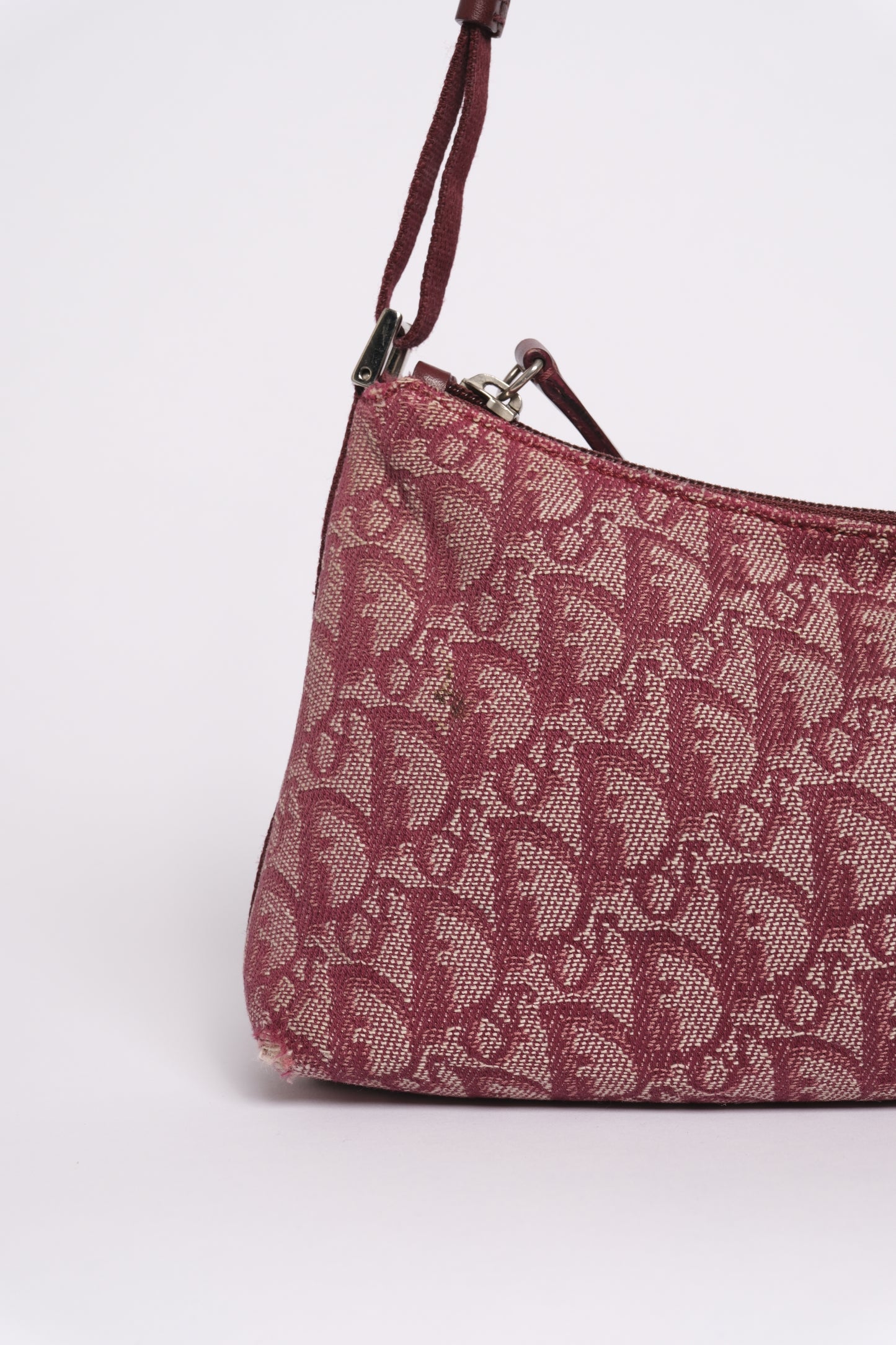 Christian Dior Maroon Trotter Pochette