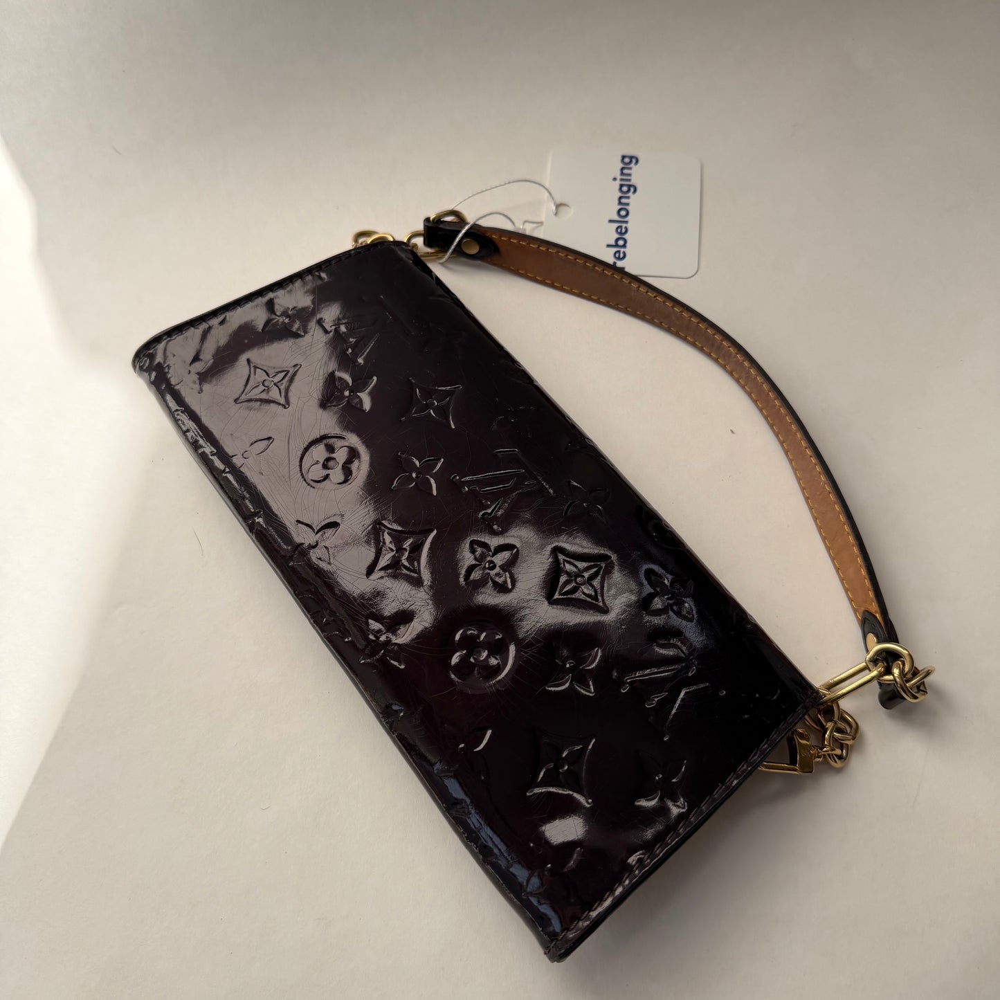Louis Vuitton Amarante Vernis Monogram Sunset Boulevard Pochette