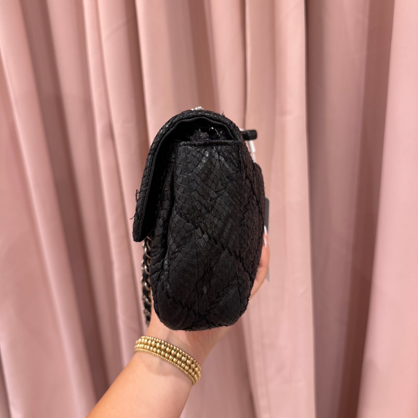 Chanel Black Python Ultimate Stitch Flap Bag